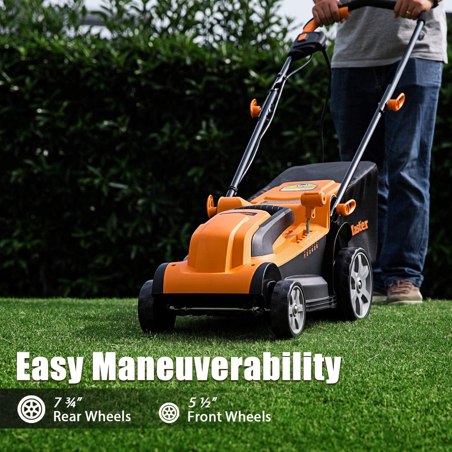 LawnMaster MEB1114K Electric Corded Lawn Mower, 11AMP High-Performance Motor, 15-Inch Cutting Deck (15 in) s1l5k