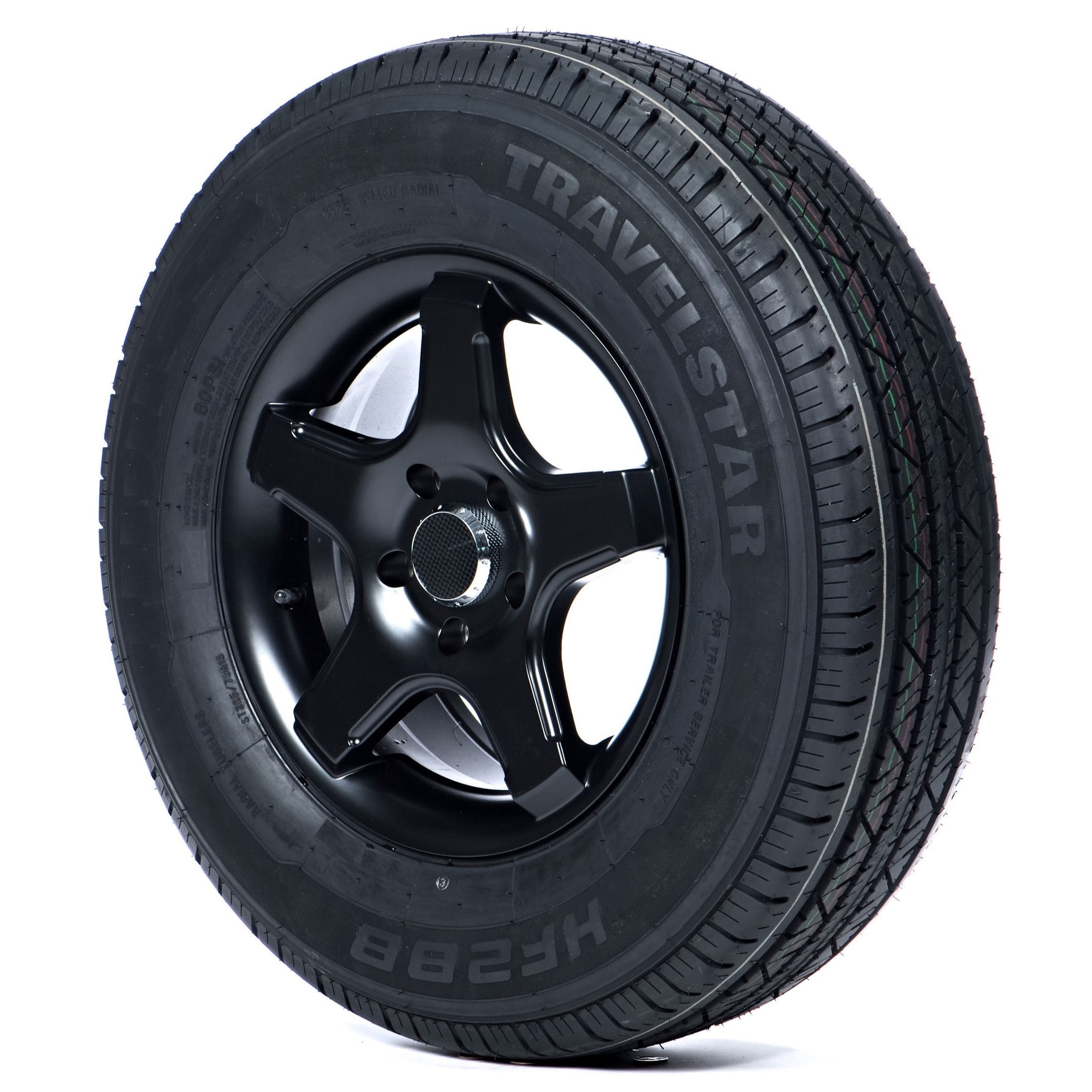 Travelstar HF288 Radial Trailer Tire, Heavy-Duty Performance, ST205/75R15 (10 Ply, Load Range E) 6p63h