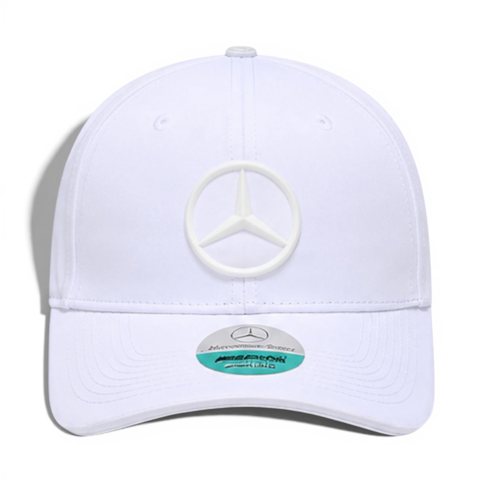 Mercedes-Benz AMG Petronas F1 Team Official Adjustable Hat (White, One Size) luswn