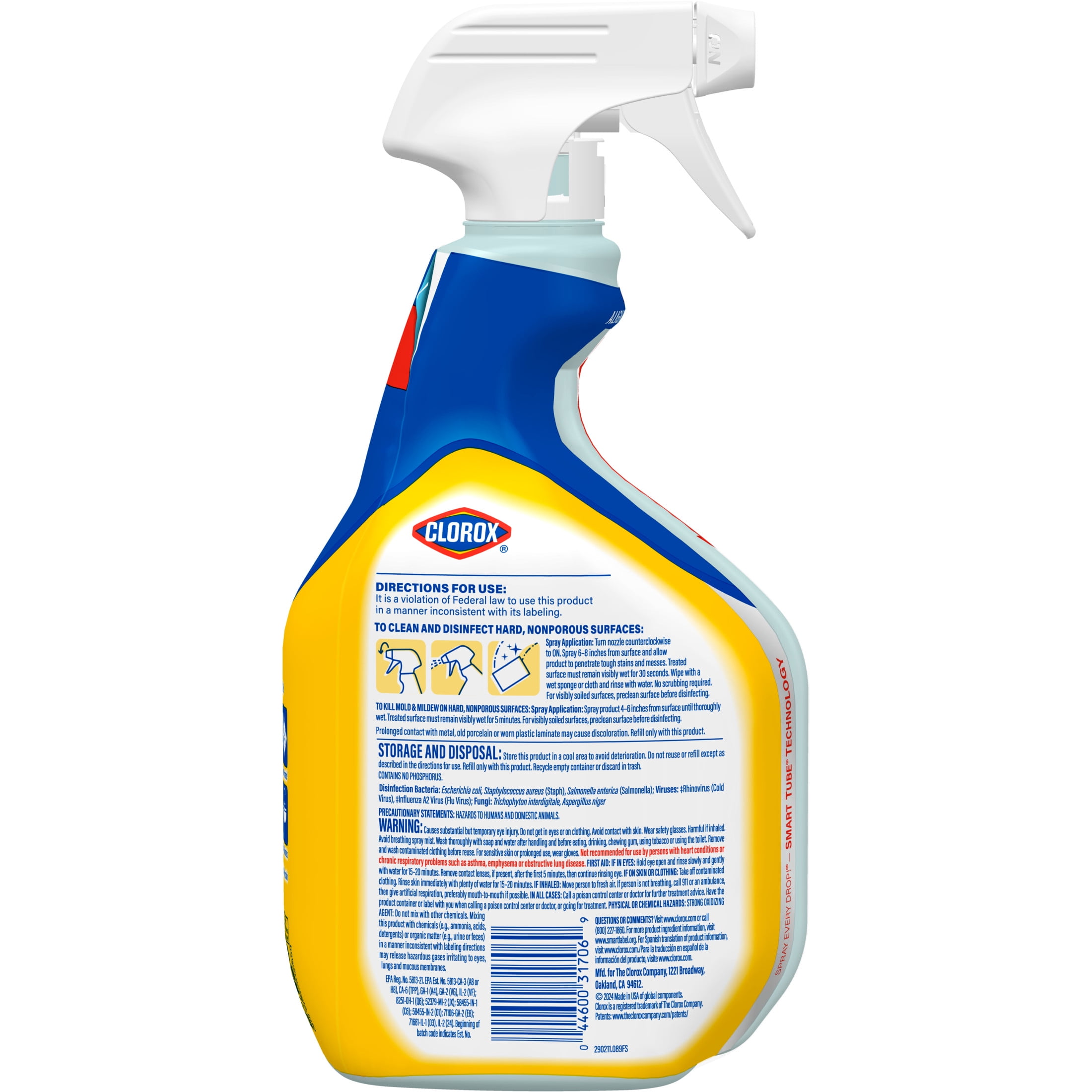 Clorox Bleach Foamer Bathroom and Shower Cleaner Spray, Crisp Lemon (30 fl oz) bsd1q