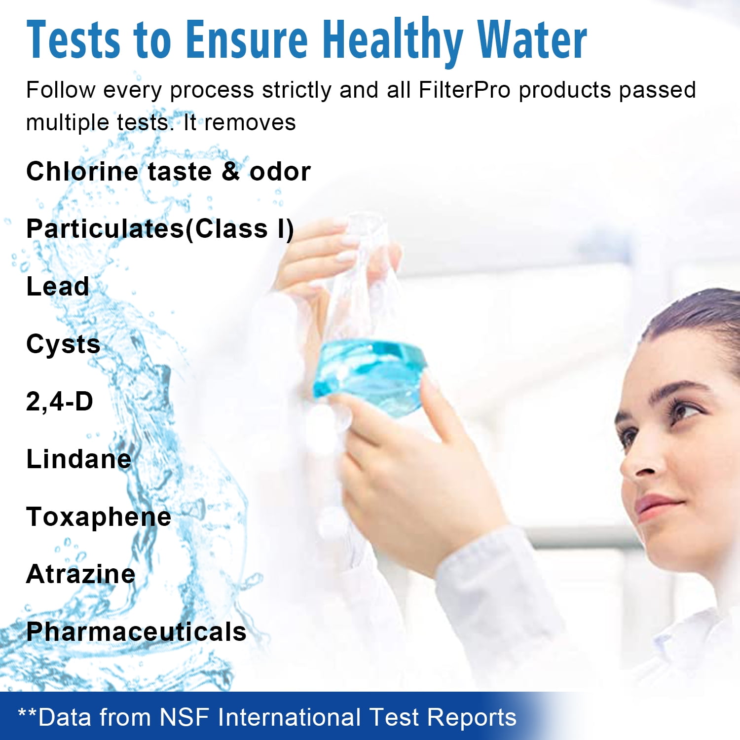 TSKHUB EDR1RXD1 Refrigerator Water Filter Replacement for W10295370A (2-Pack) aho5h