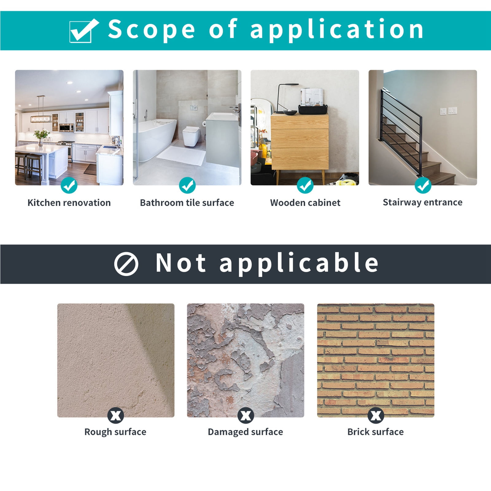 Hanyge Peel and Stick Vinyl Backsplash Tile Decals, Waterproof Removable Wall Stickers for Kitchen and Bathroom (Multi-Color, 24 Pack, 4 in x 4 in) yhwaf