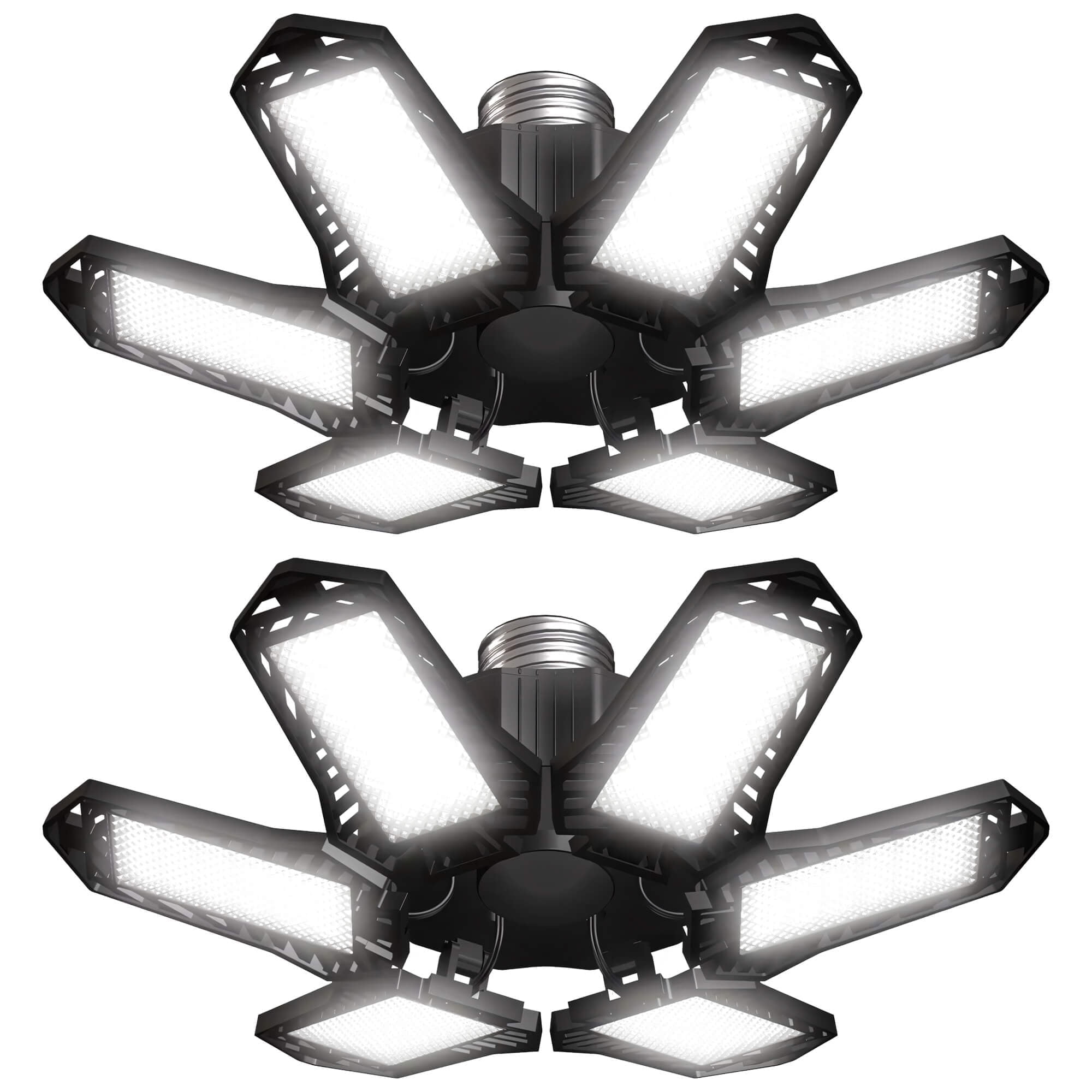 Sentryse LED Garage Light 29W Deformable Shop Ceiling Lamp (6500K Daylight, 2 Pack) ktxhm