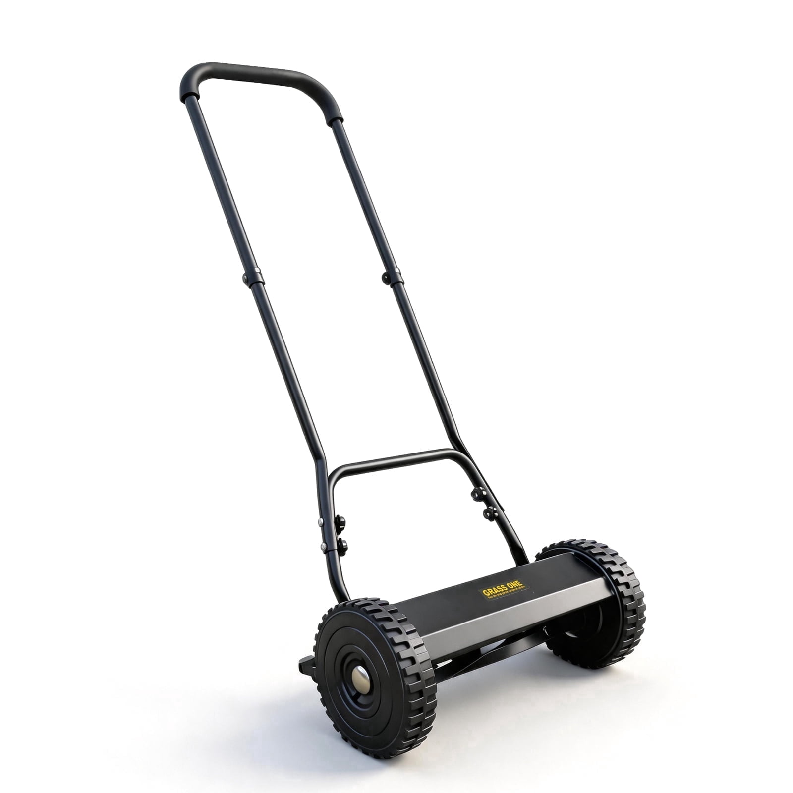 Grass One Manual Reel Push Lawn Mower with 5-Blade System (Black, 14 in) vq7ul