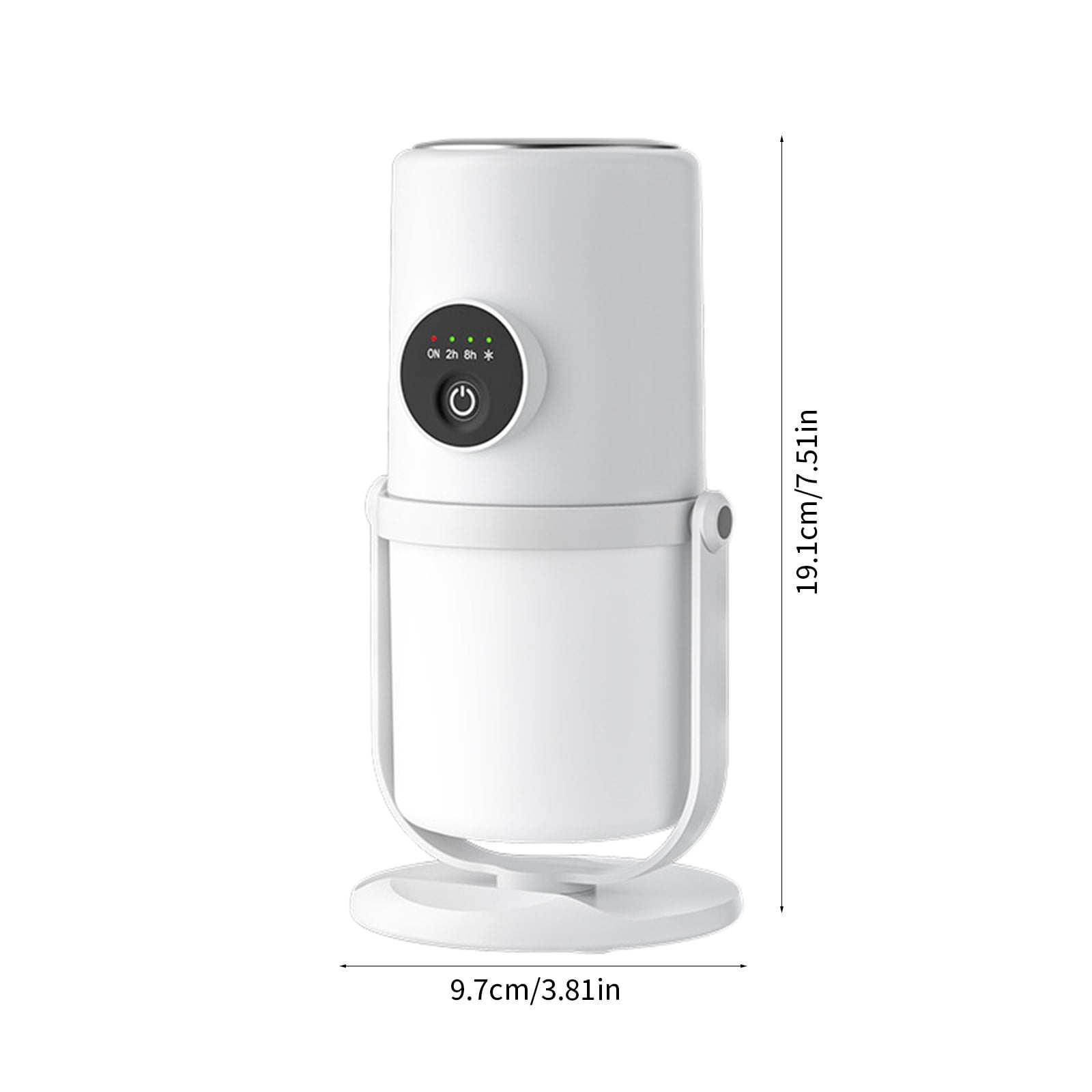 DWSHUM Cool Mist Humidifier for Bedroom and Nursery, Quiet Ultrasonic Desktop Air Diffuser (White, 9.47 fl oz) 53h2i