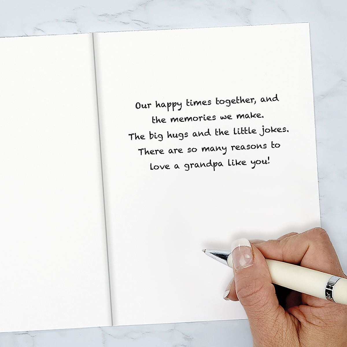 Current Father’s Day Greeting Card for Dad and Grandfather (White, 5 in x 7 in) d3jk3