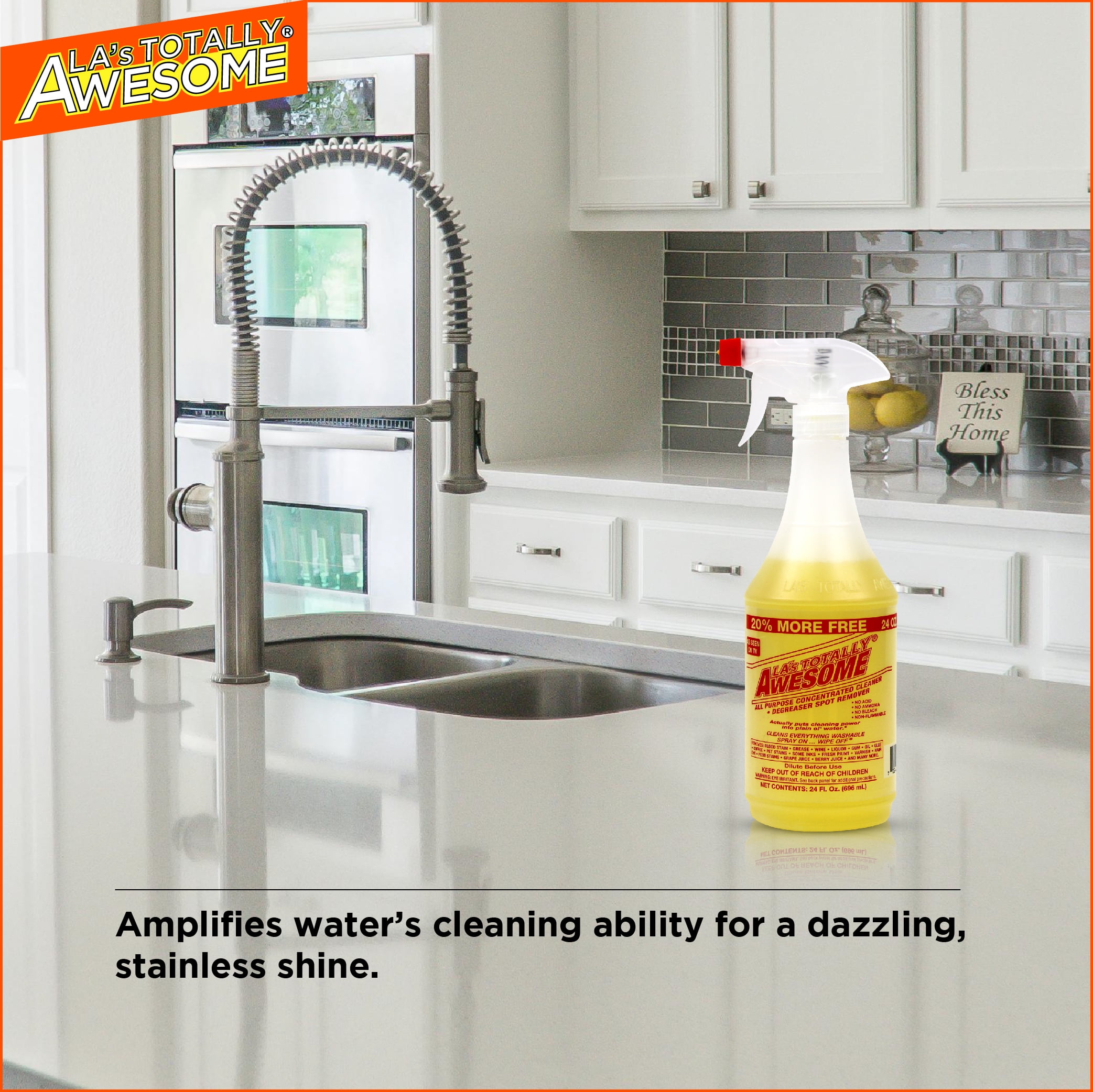 LA's Totally Awesome All Purpose Cleaner and Degreaser (Original, 32 fl oz) hqghs