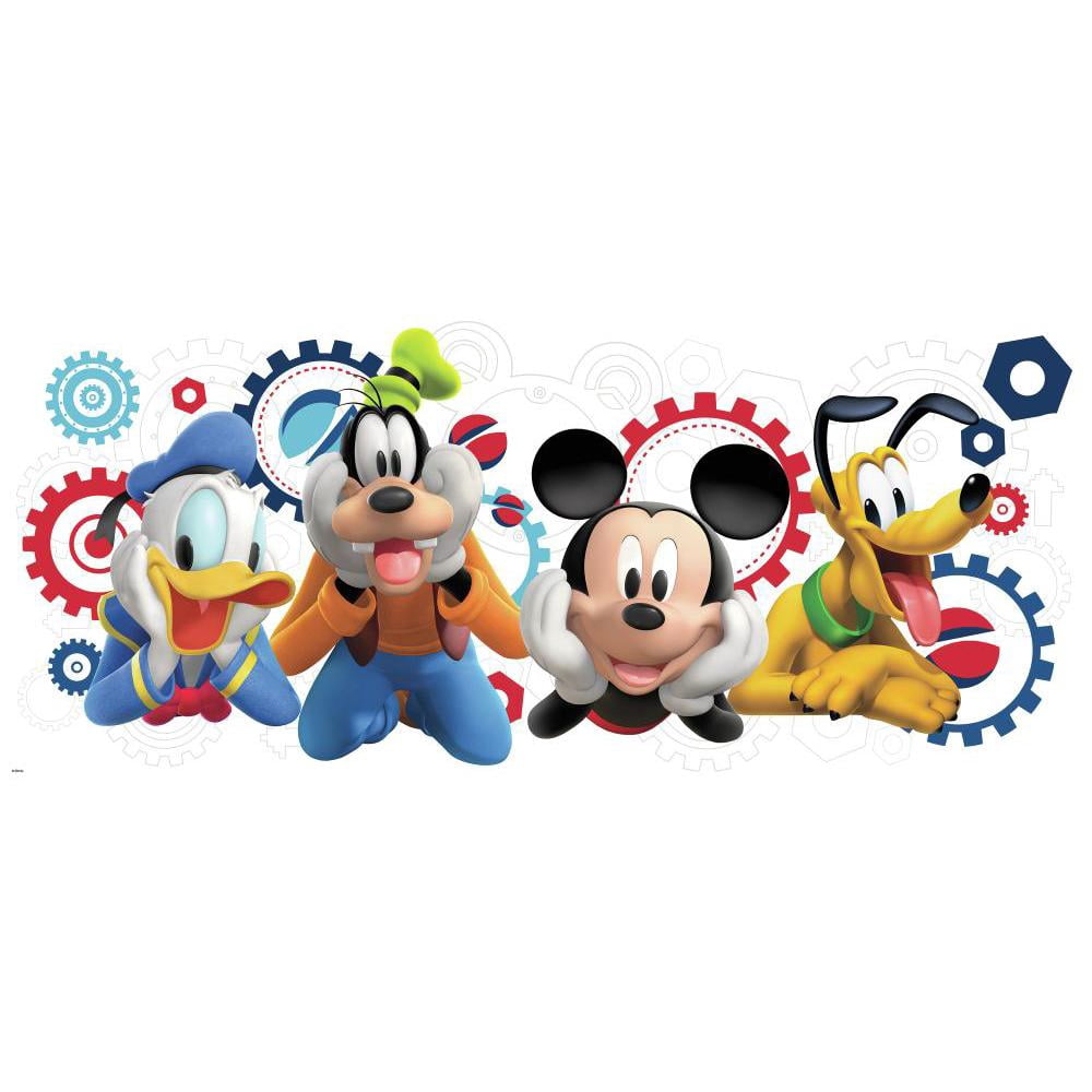 ComfortCorrect Mickey and Friends Clubhouse Capers Peel and Stick Giant Wall Decals (1 Pack) vmr92