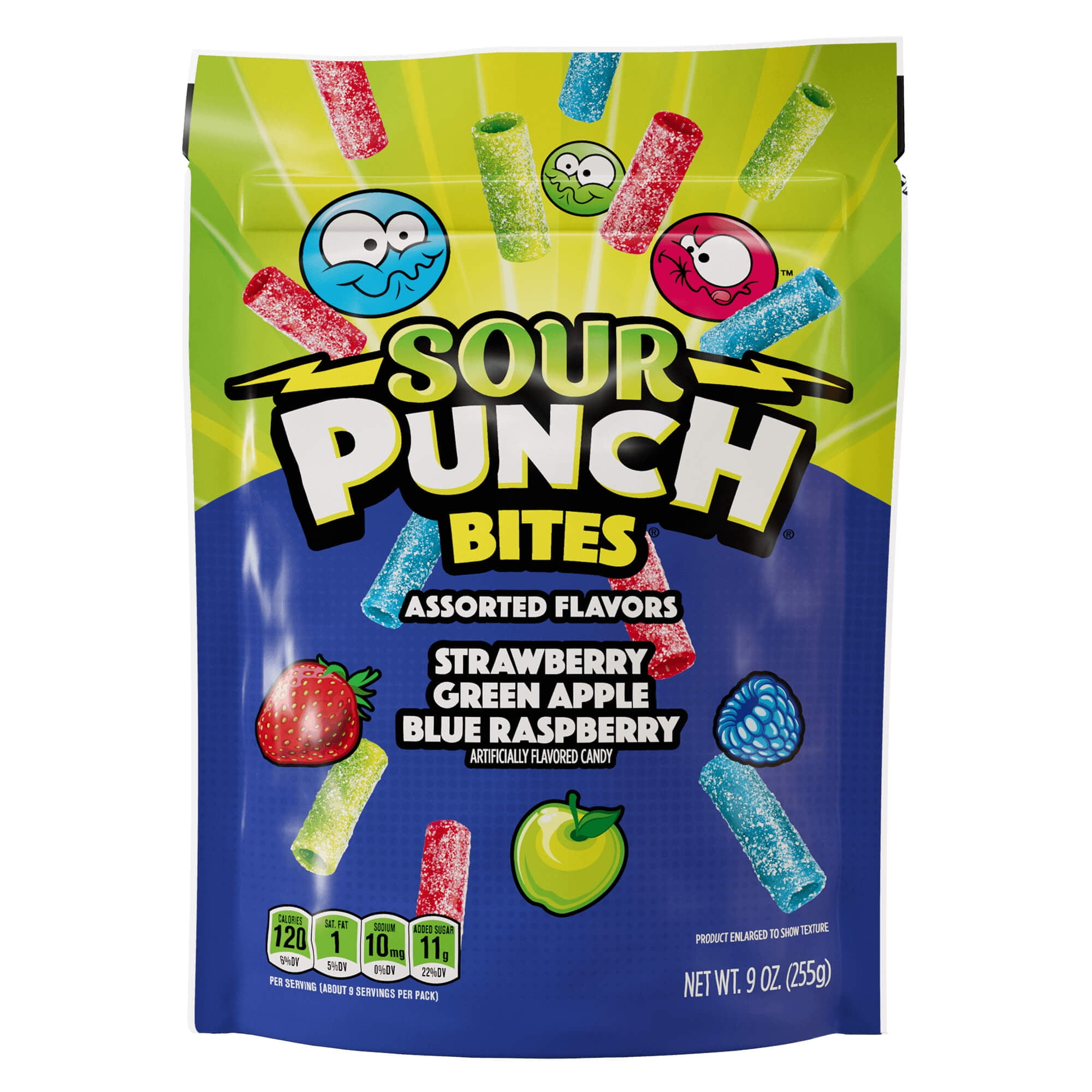 Sour Punch Bites Assorted Flavors Chewy Candy (Assorted, 9 oz) 192s5