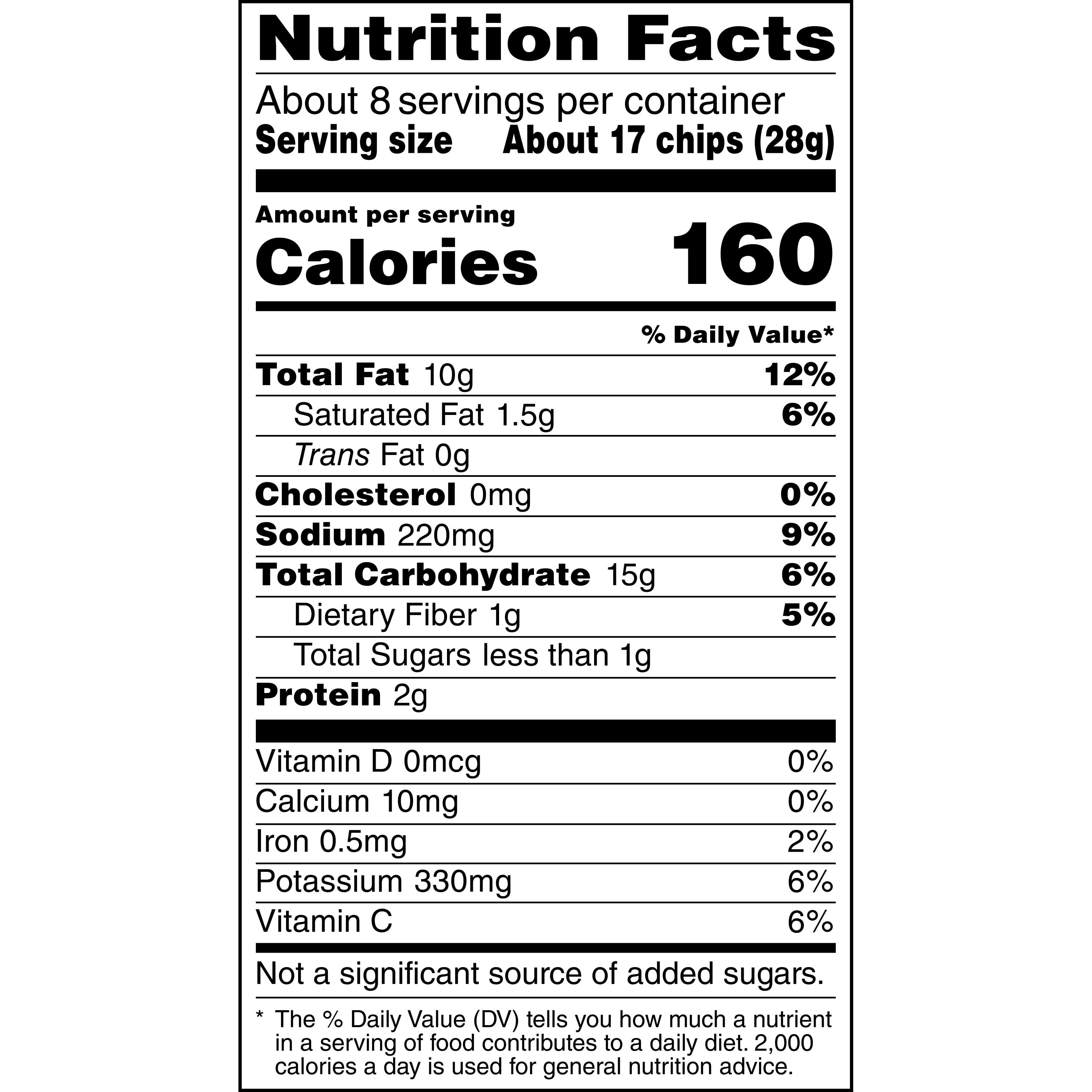 Lay's Salt & Vinegar Potato Chips, Crispy Savory Snack (7.75 oz) 8n27p