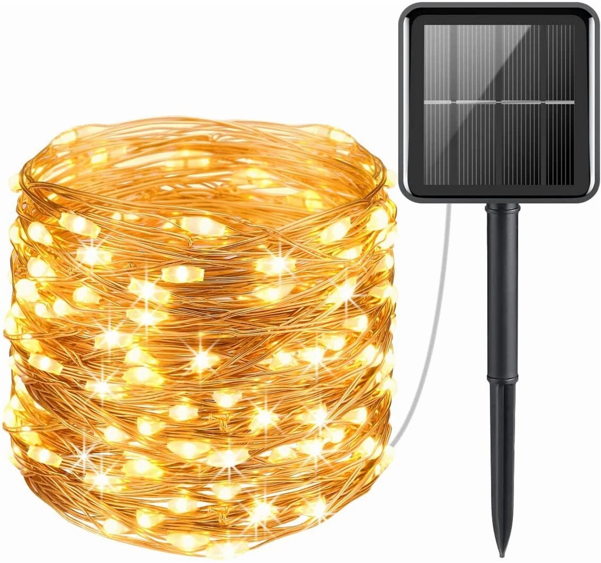 PURELY Lightsmax 100 LED String Lights Decorative Warm White Lighting for Wedding Garden Home (32.8 ft) qj6hr