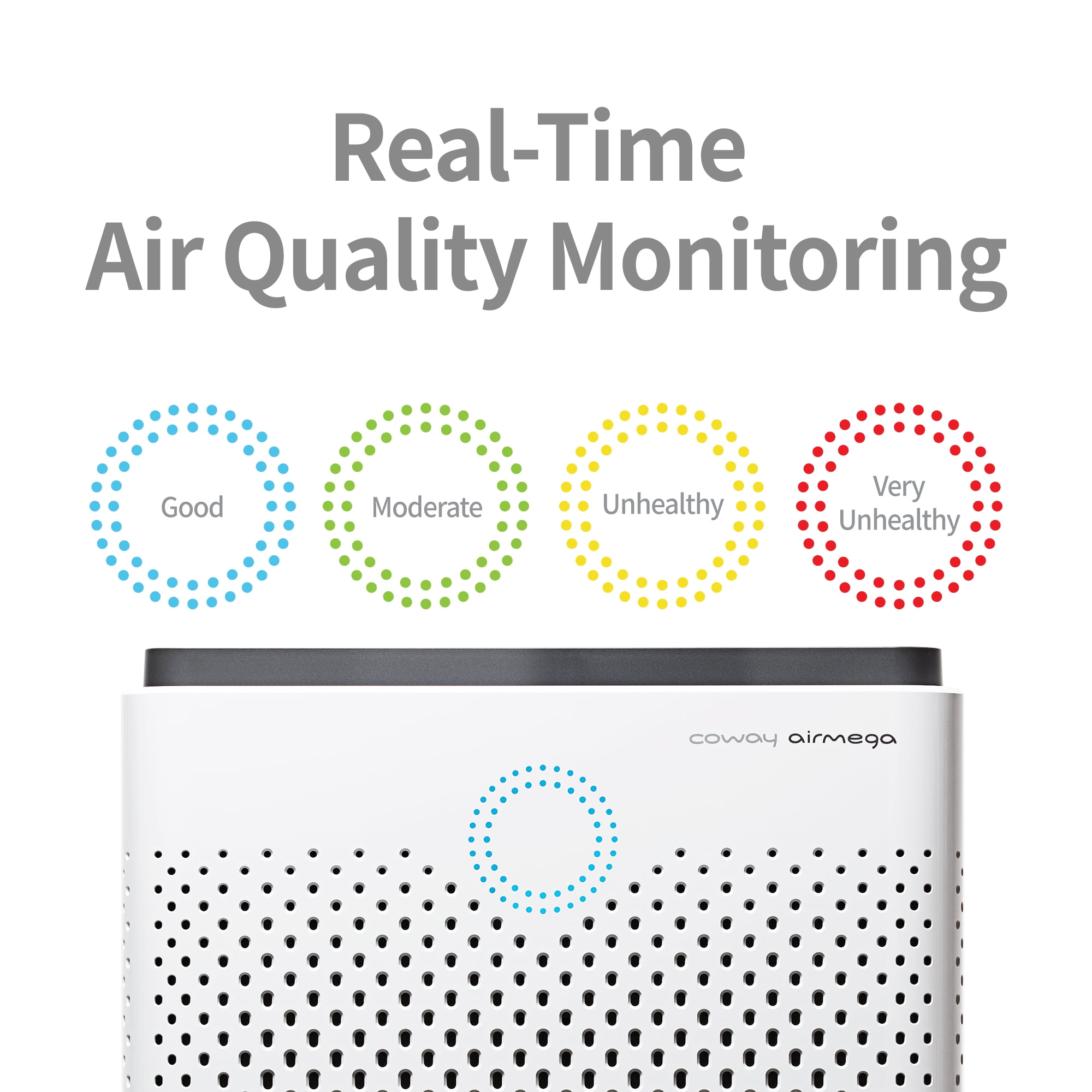 Coway Airmega 300S Smart Air Purifier with True HEPA Filtration and WiFi Connectivity (White, 1256 sq ft Coverage) u4drd