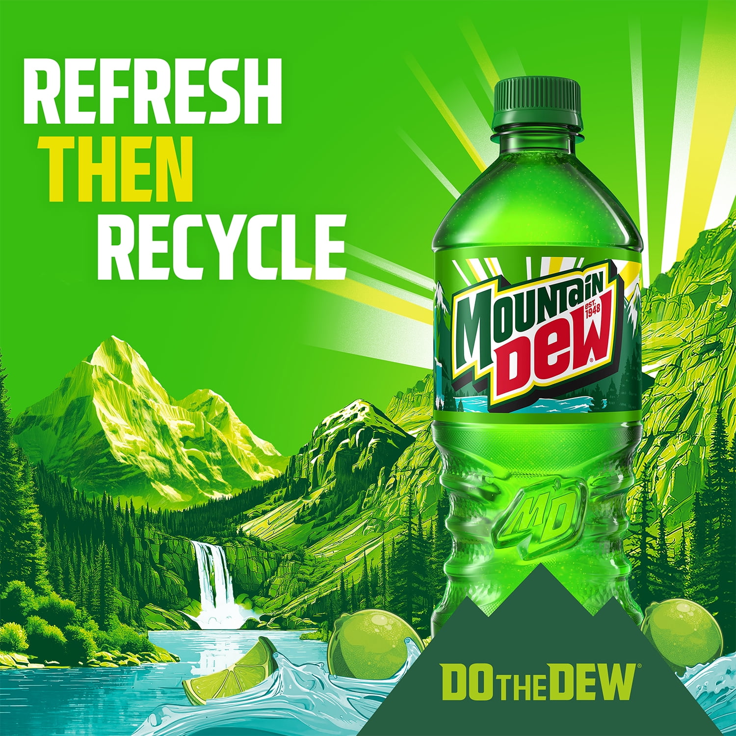 Mountain Dew Zero Sugar Citrus Soda, Bold Refreshing Flavor (16.9 fl oz, 6 Pack) miaq7