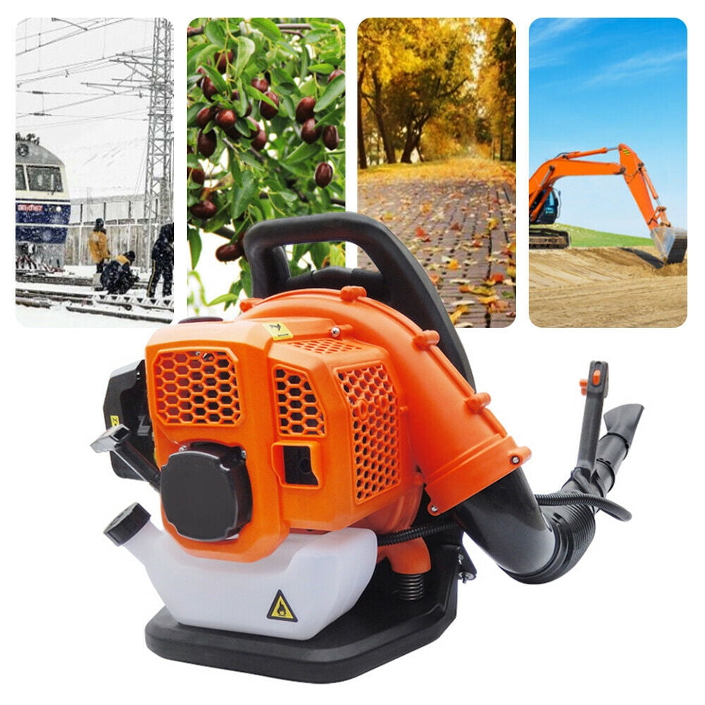 Aiqidi 2-Stroke Gas Backpack Leaf Blower, Commercial Grade Lawn & Snow Clearing Tool (42.7cc, 0.3 gal) 7kstm
