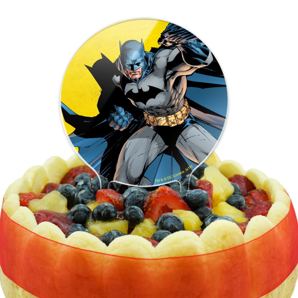 Graphics and More Batman Character Cake Topper for Birthday Wedding Graduation (Black, 7.25 in) zvrgq