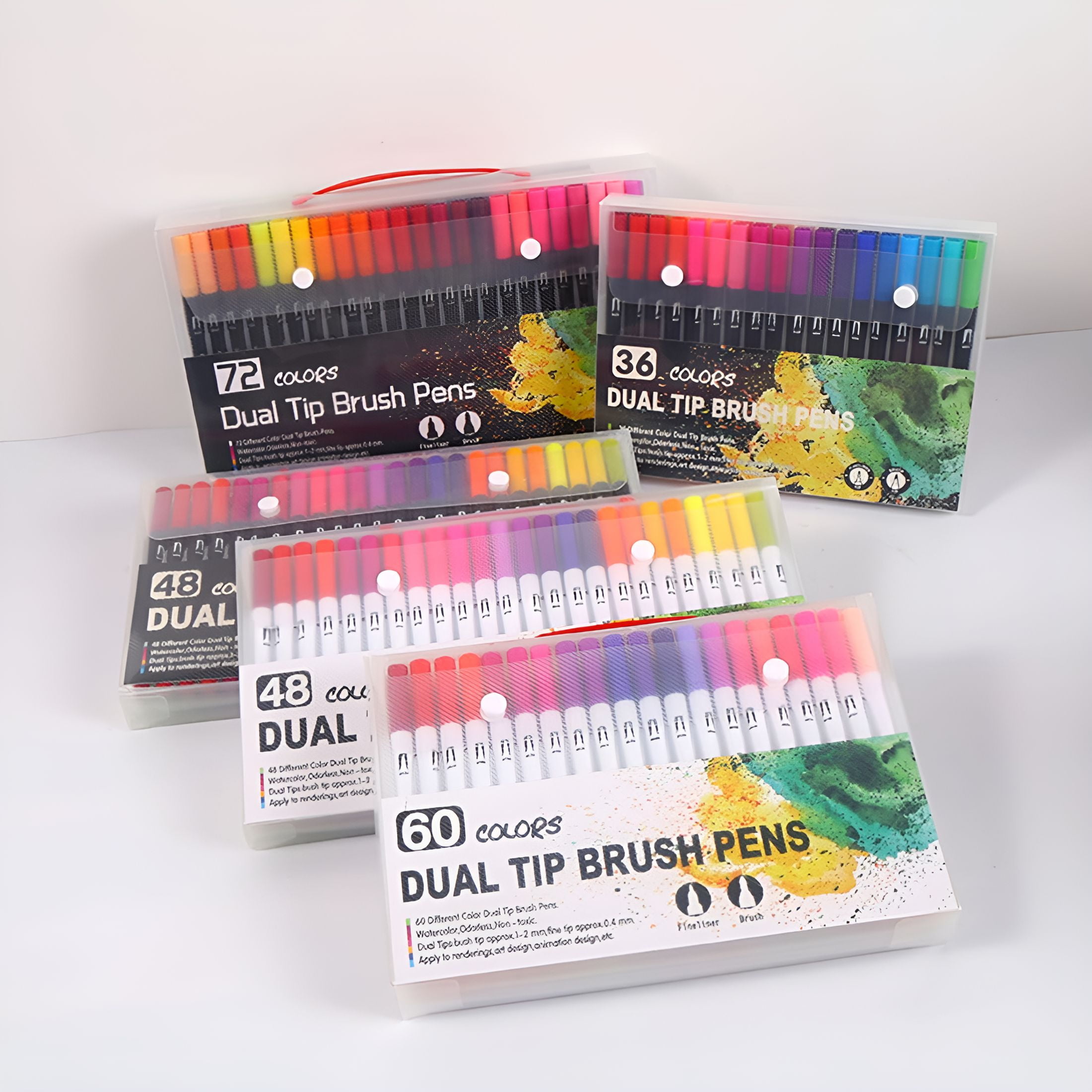 CCOCC Double Ended Brush Pen Marker Set for Calligraphy and Coloring (100 Colors) mklui