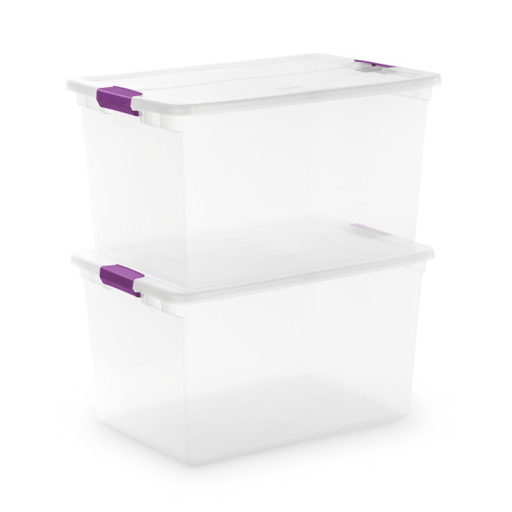 Sterilite 66 Quart Latching Storage Container Tote (Clear, 6 Pack) wvf2u