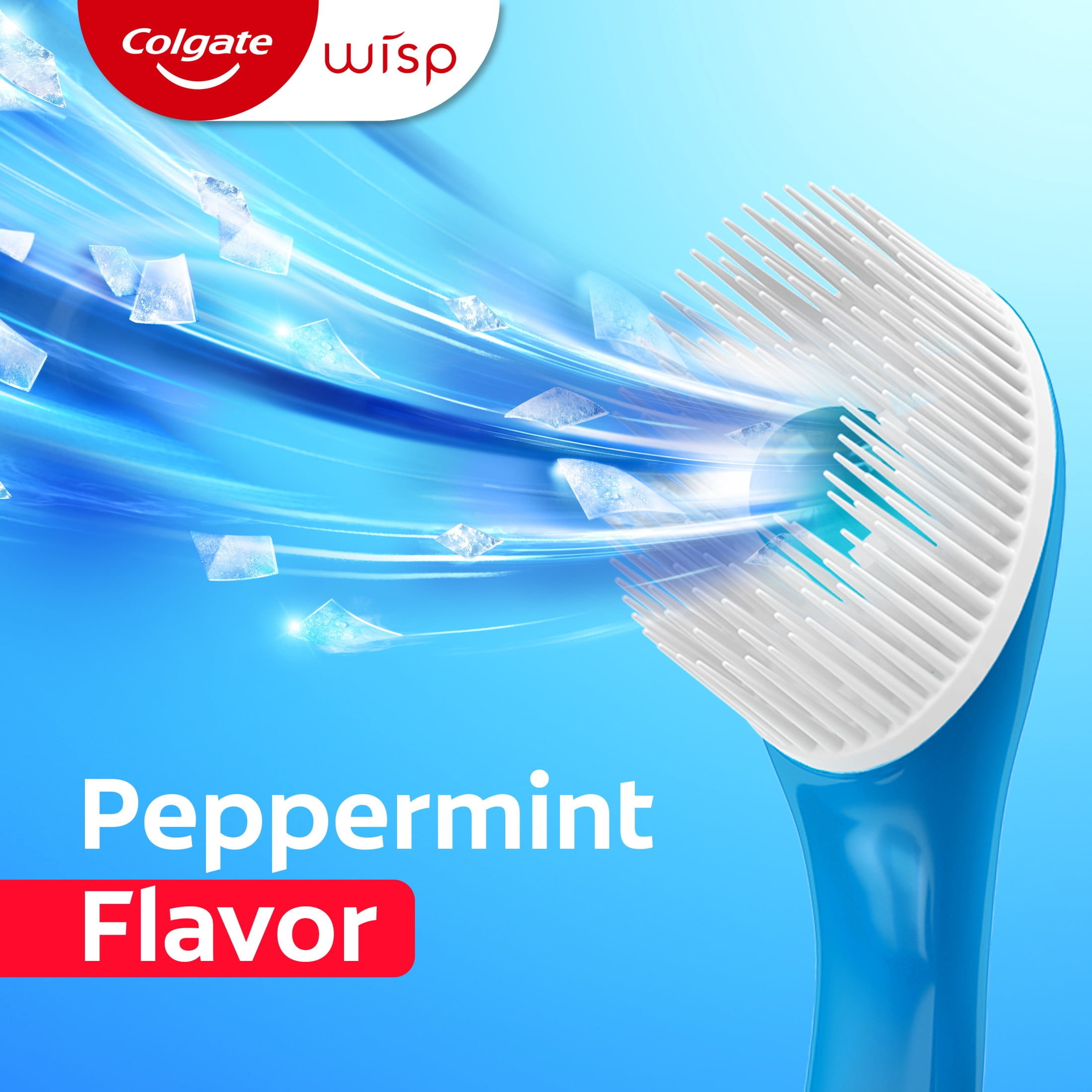 Colgate Max Fresh Wisp Disposable Travel Toothbrushes, Portable Mini Toothbrush with Peppermint Bead (24 Count) 99e02