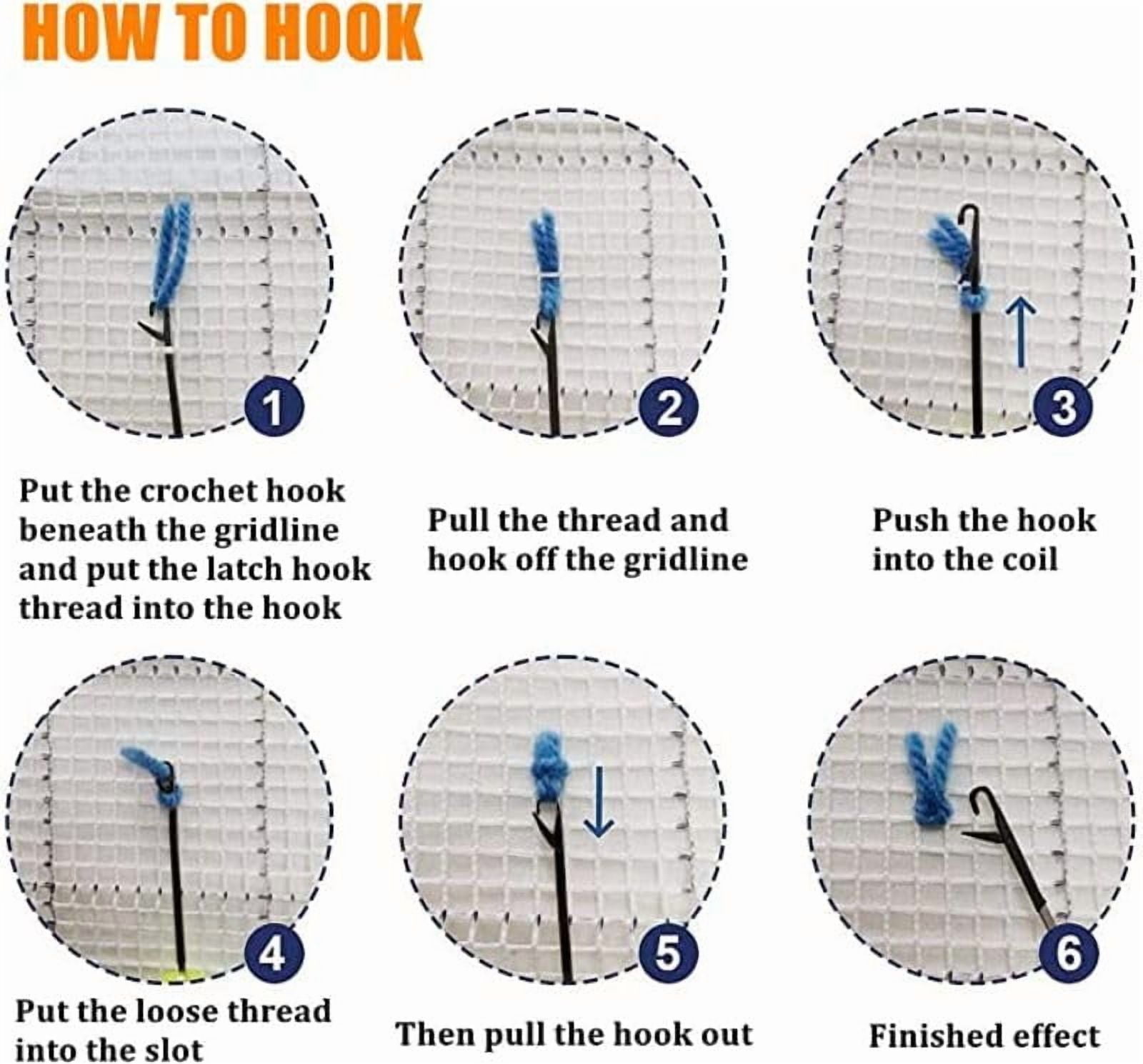 Dreamcatcher Latch Hook Pillow Cover Kit DIY Needlework Craft Set (17 in x 17 in) zdvey