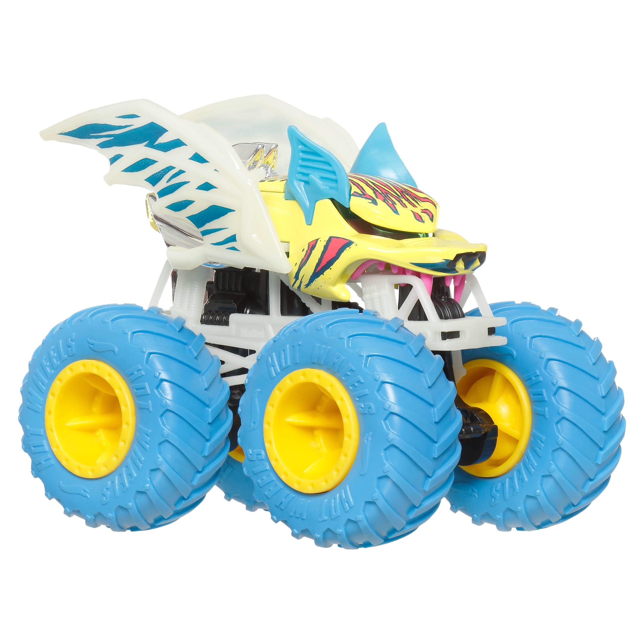 Hot Wheels Monster Trucks Die-Cast Glow-in-the-Dark Toy Vehicle (1:64 Scale) 75r2h
