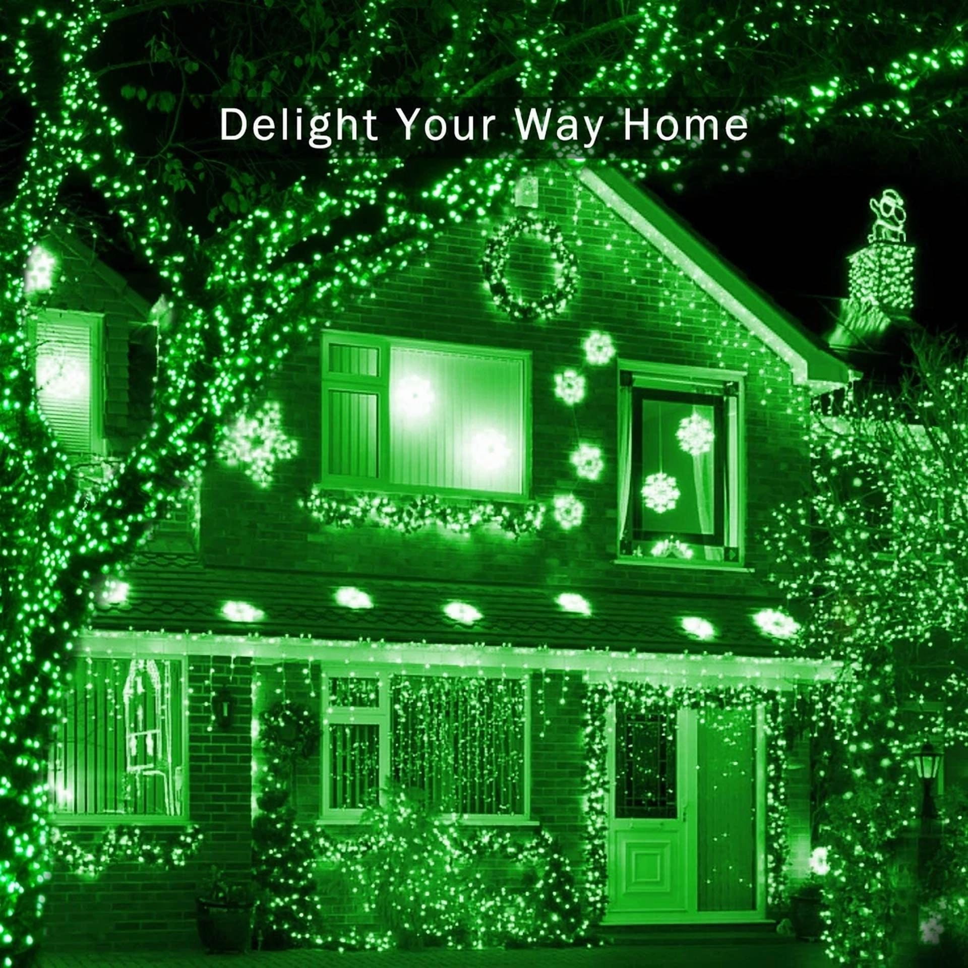 Purely Elizabeth 100 LED Solar String Lights Outdoor Garden Fairy Lights (Green, 33 ft) m7ul6
