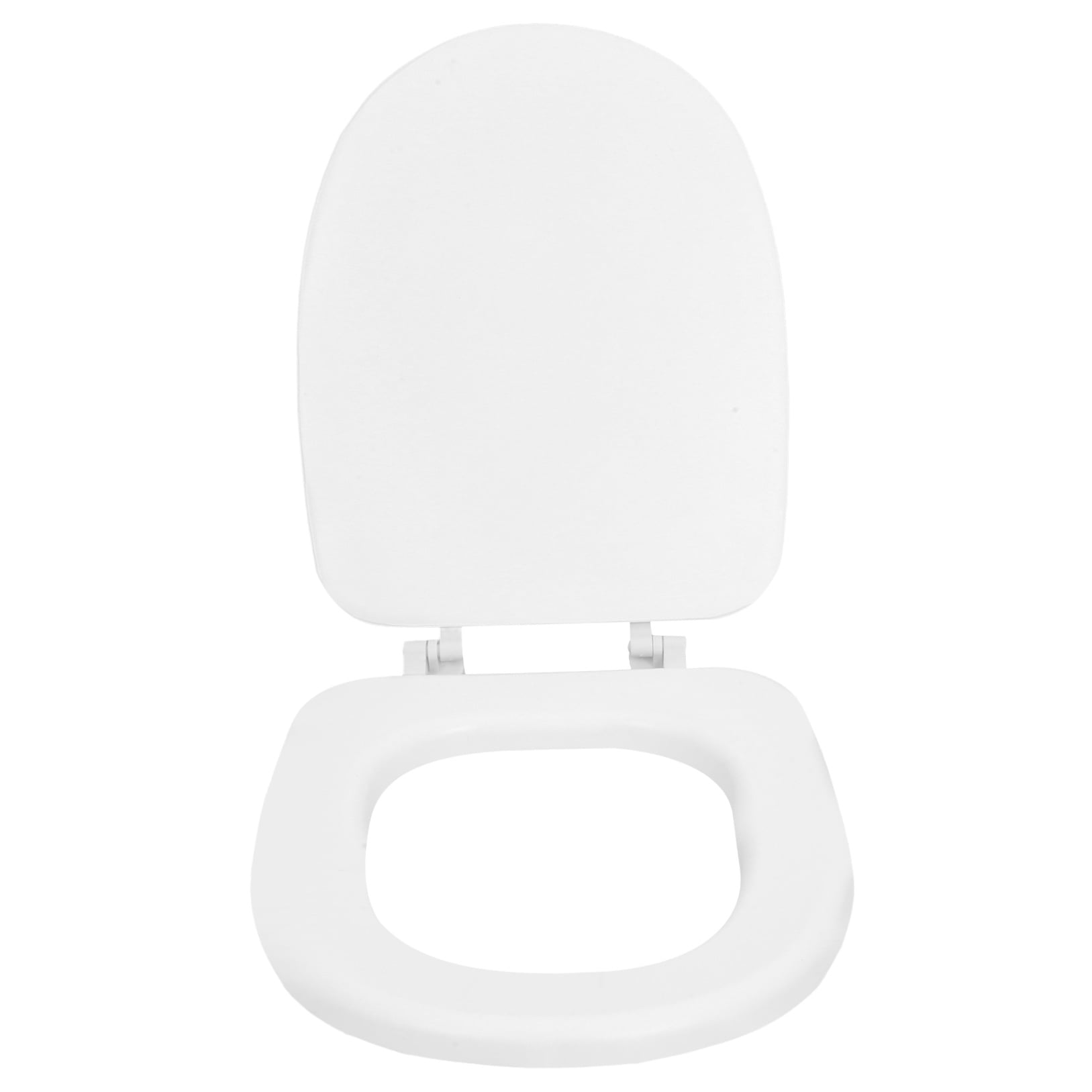 CRAFTHROU Padded Toilet Seat Cushion for Bathrooms and RVs, Enhanced Support, Elongated (White, 15.6x12.4x1 in) k2a77