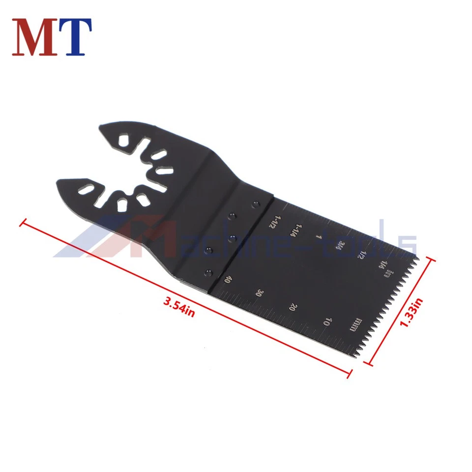 KLYNE Oscillating Multi Tool Saw Blades for Wood and Metal Cutting (14 Piece Set) 6dbh4