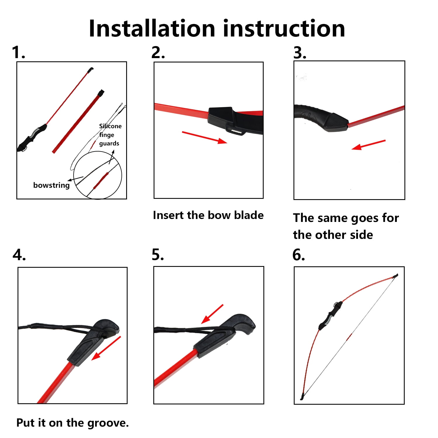 Runzkzy Youth Archery Bow Set for Recreational Shooting Practice (Black, 11 Piece Kit) cv3t1