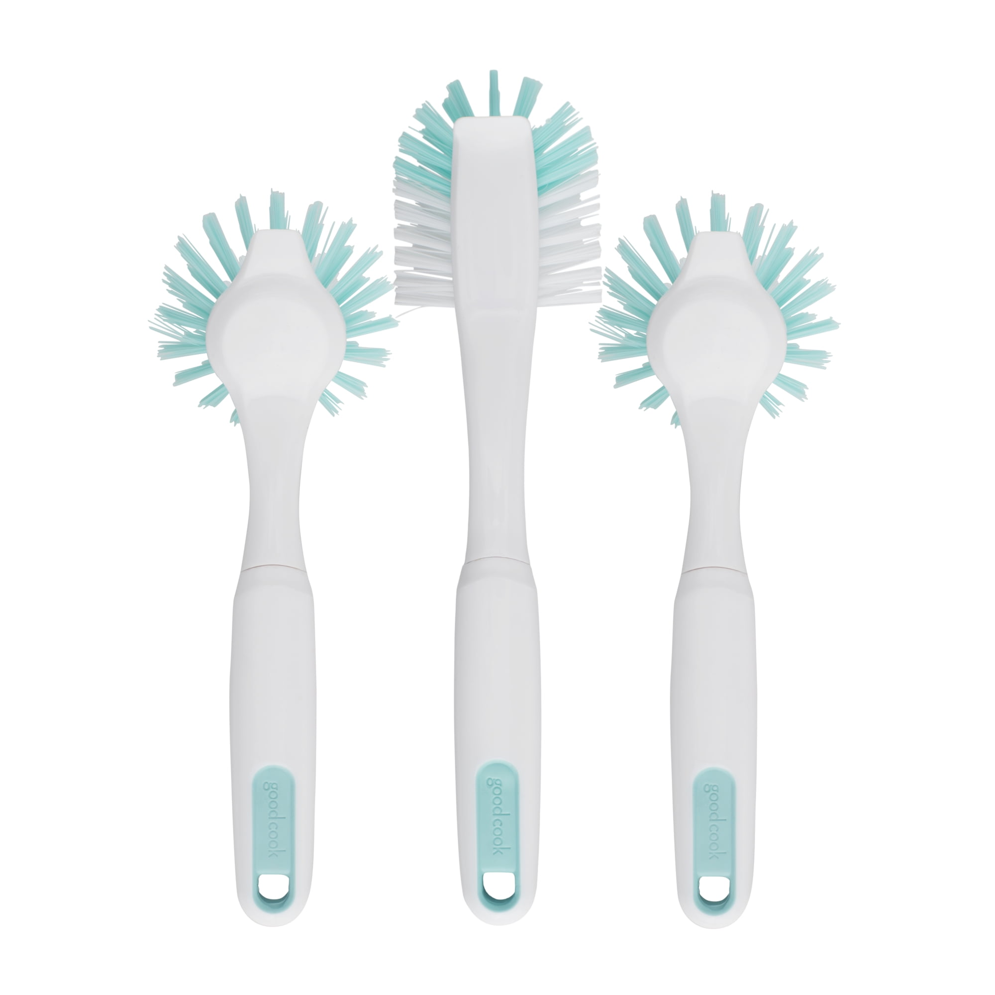 GoodCook PROfreshionals Kitchen Dish Brush Set (White, 3-Piece) ytqwt