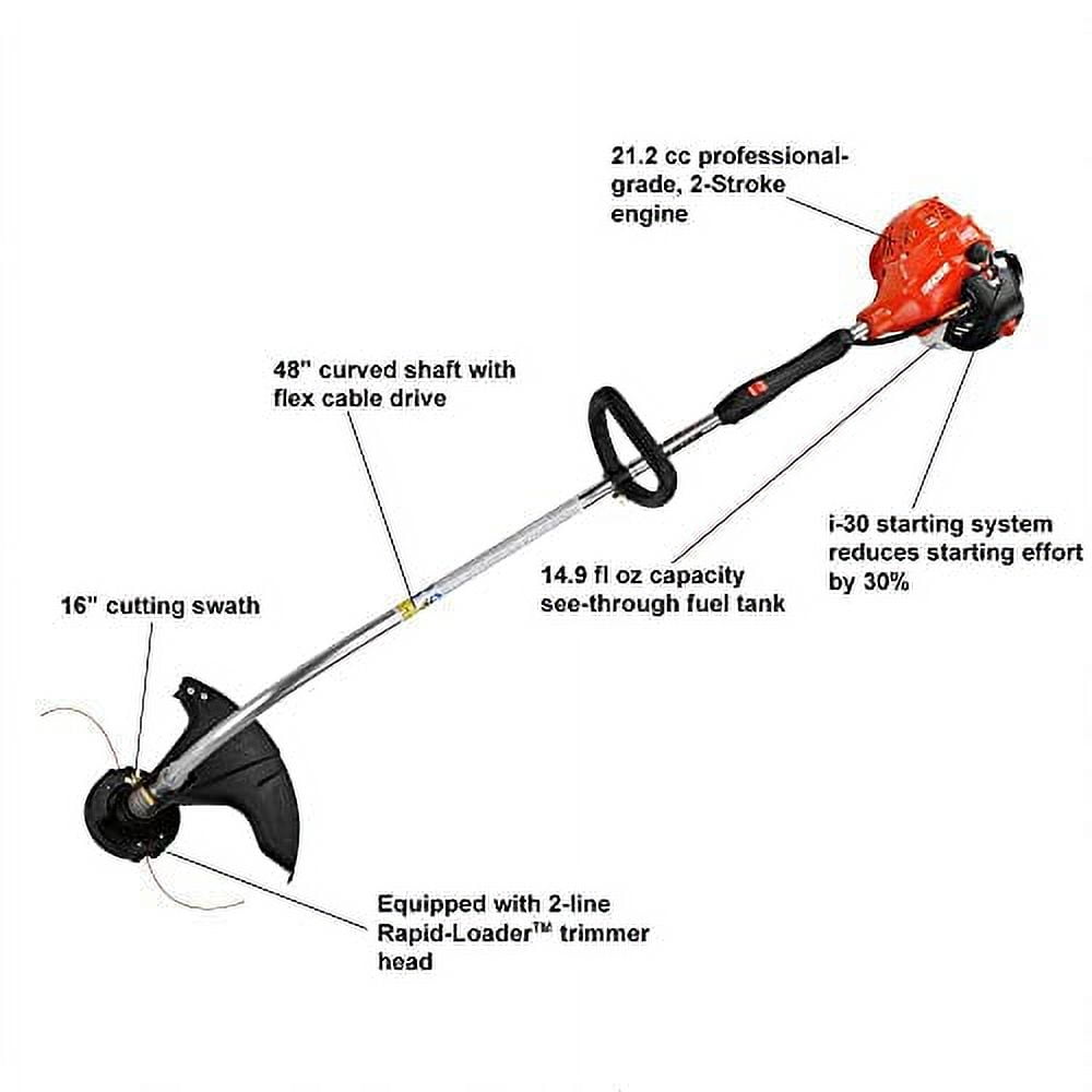 Echo GT-225 21.2cc 2-Stroke Gas Curved Shaft String Trimmer (Lightweight, Residential) aaop3