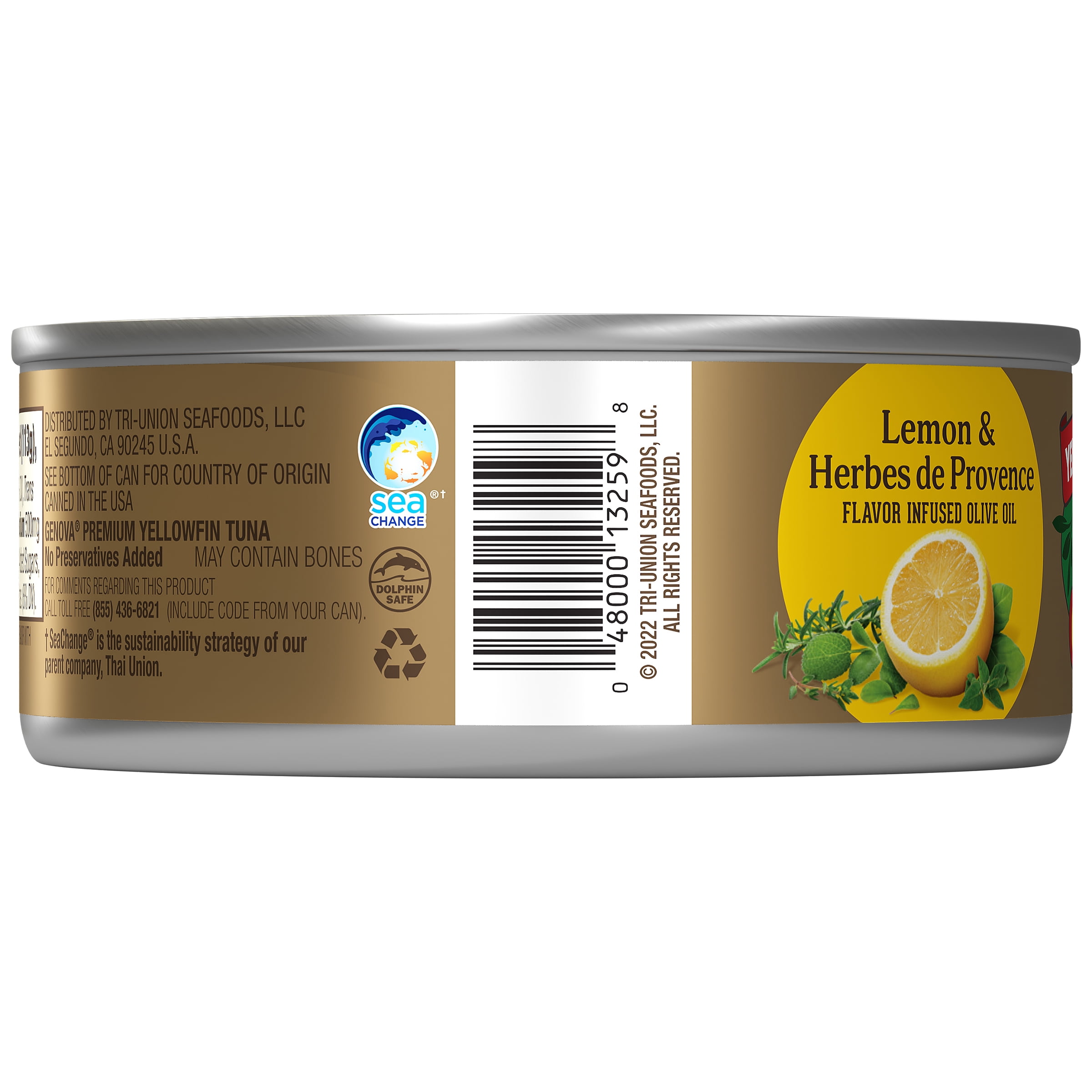 Genova Premium Yellowfin Tuna in Lemon and Herbes de Provence Infused Olive Oil (5 oz) ktsha