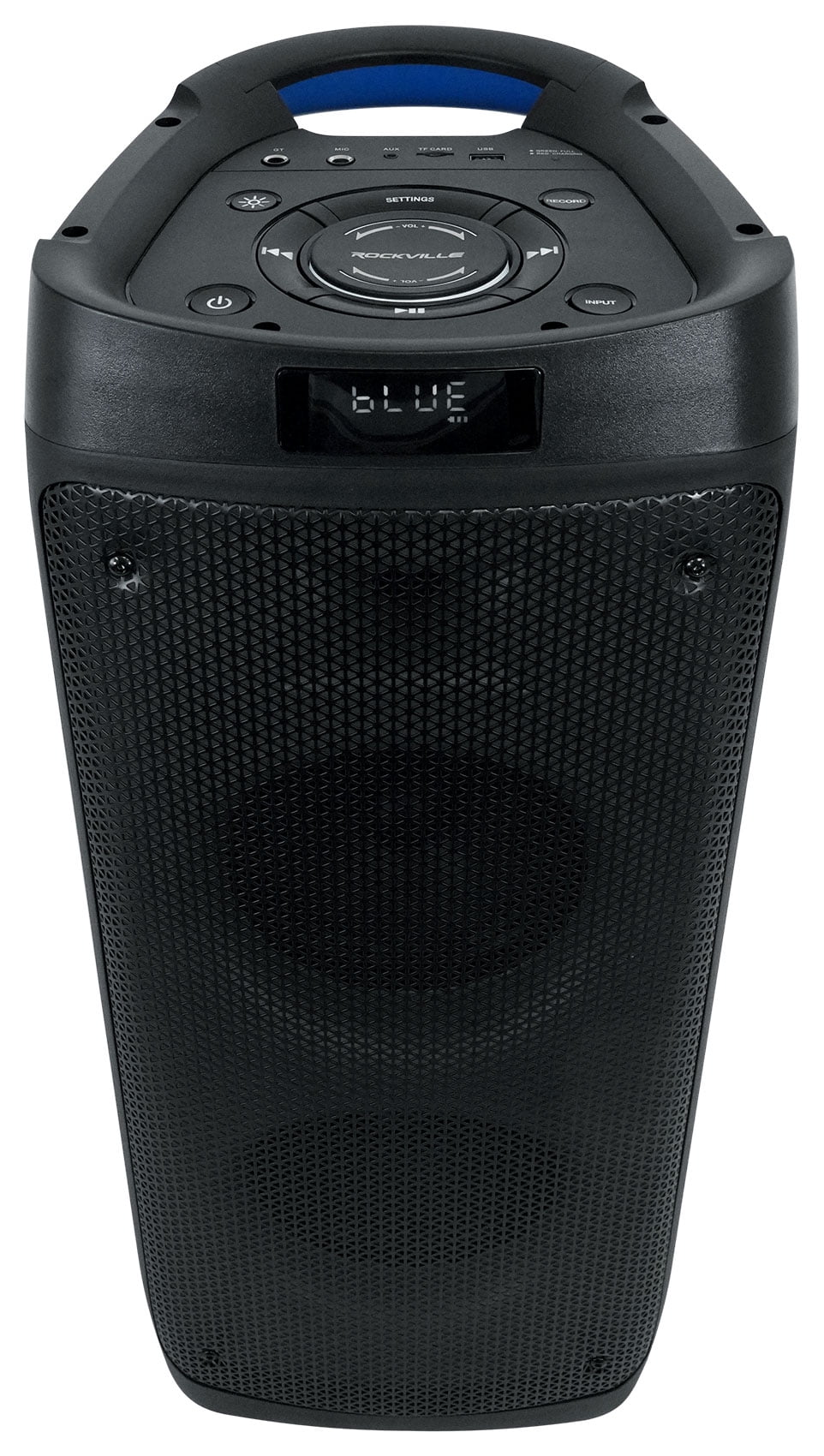 Rockville BASS PARTY 65 Portable Bluetooth Speaker with LED Lights and Mic Input (Black, 1200W) u7asp