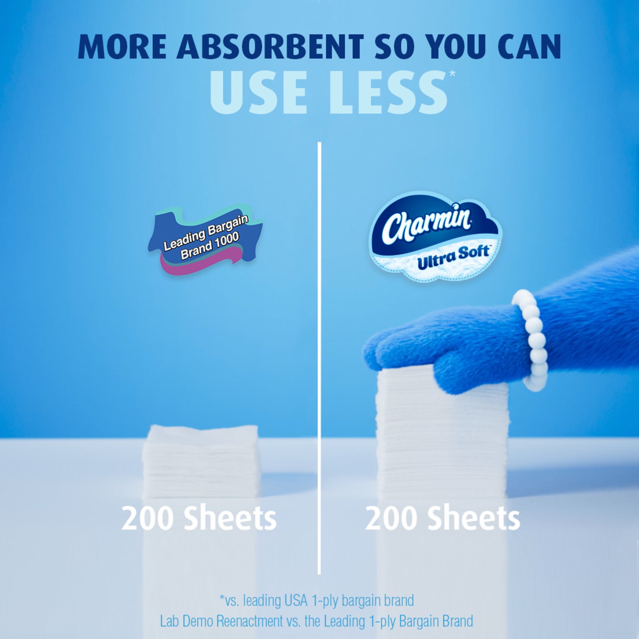 Charmin Ultra Soft Toilet Paper (White, 9 Mega Rolls) s6tlt