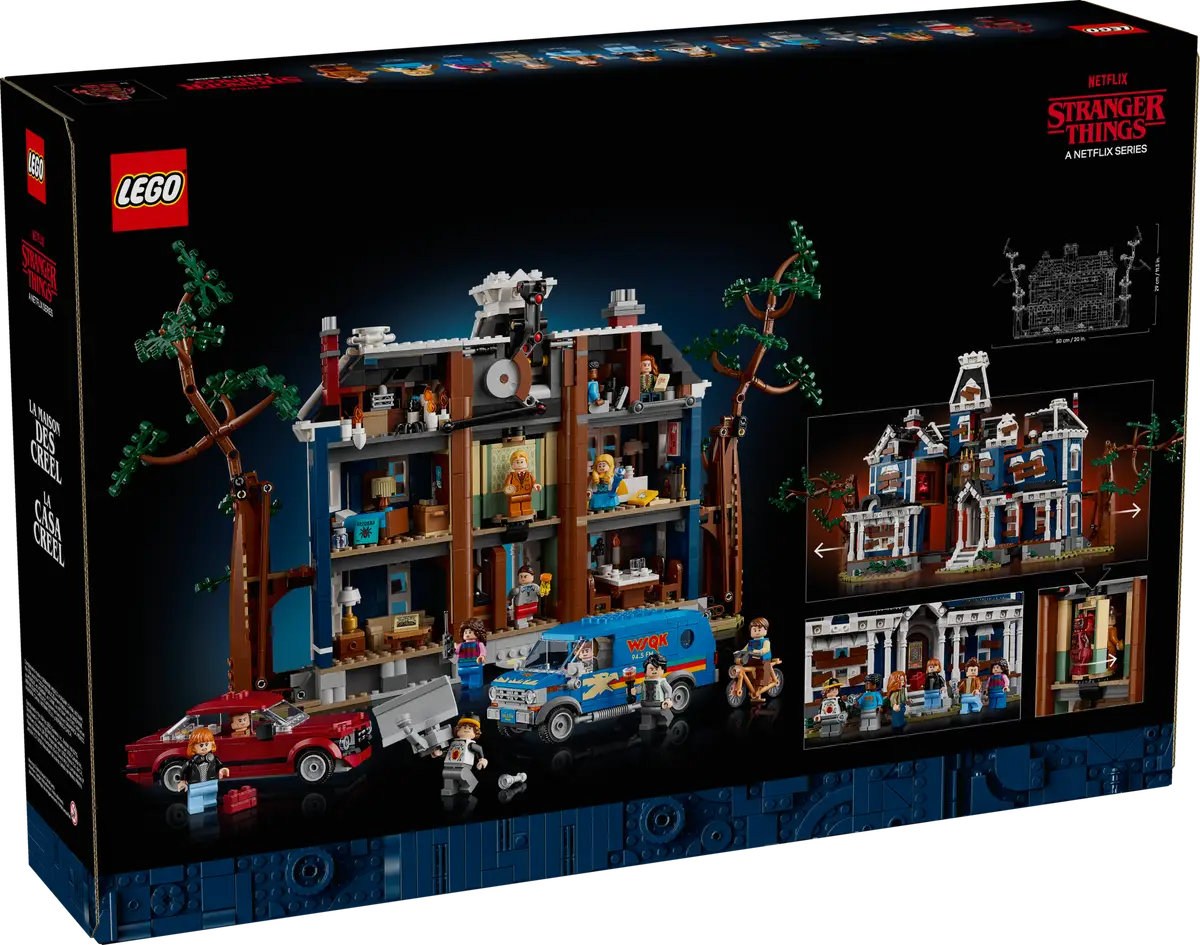 LEGO Stranger Things The Creel House Building Set (2,593 Pieces, 11.5 in x 20 in x 7 in) jghhs