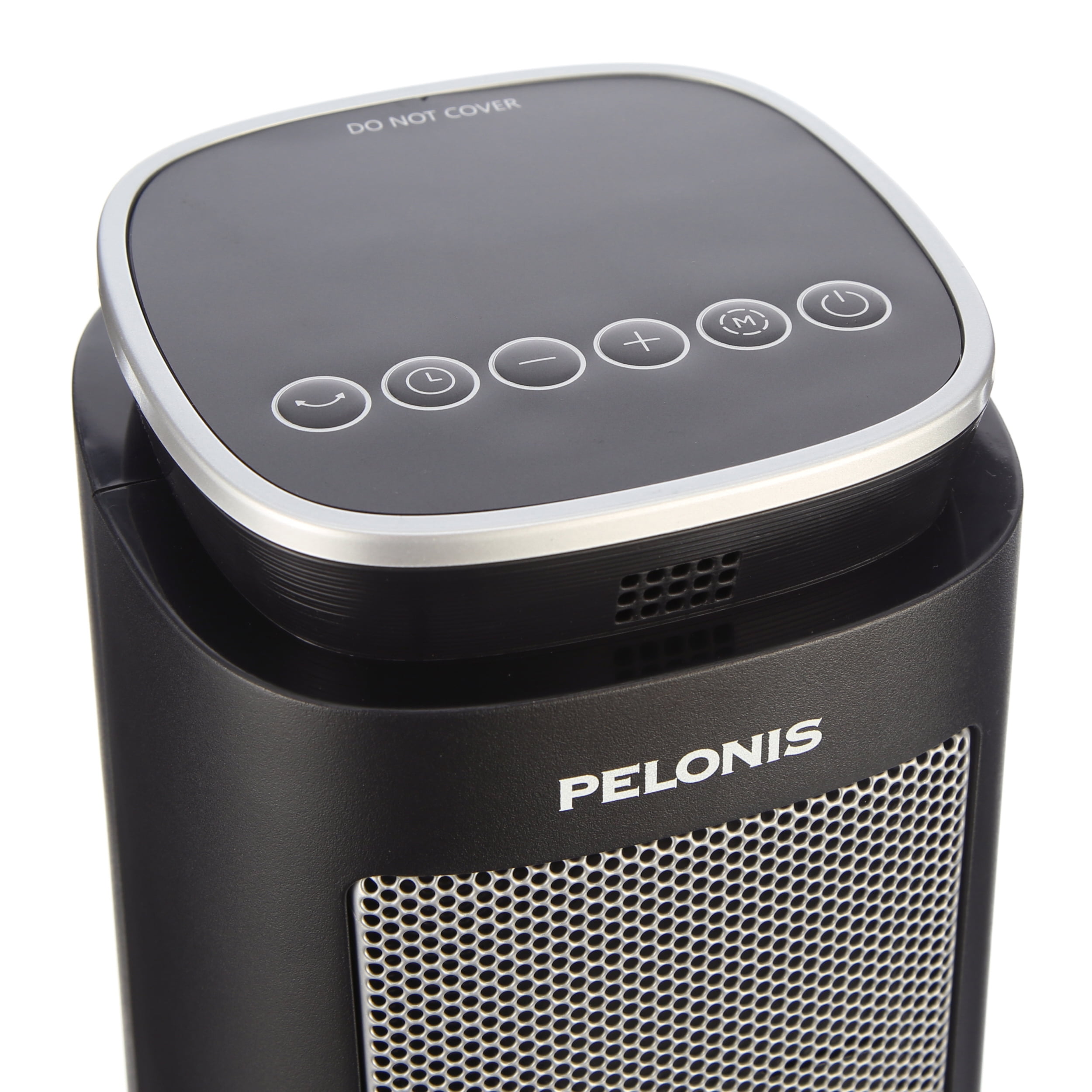 Pelonis 23 in Ceramic Tower Heater, Portable Fan-Forced Space Heater with Remote and Timer (Black, 23 in) gmcqi