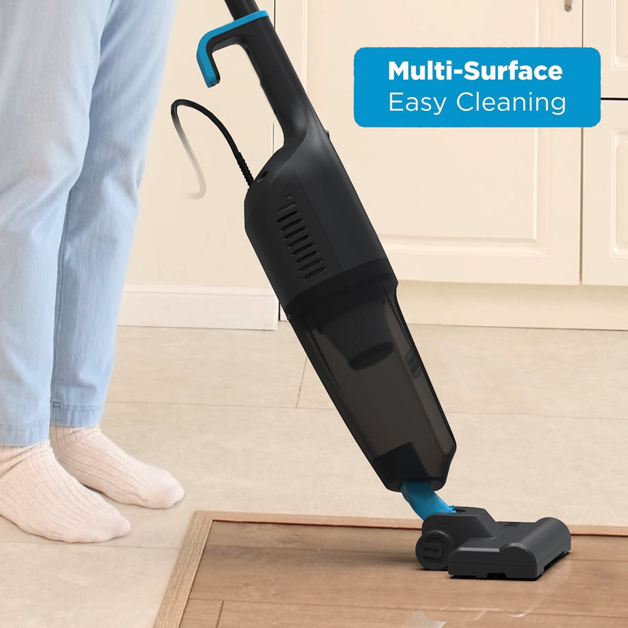 BLACK+DECKER PowerSeries Flex+ 3-in-1 Stick Vacuum (Black, 19 ft Cord) 4r8uc
