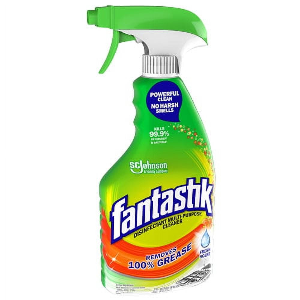 Fantastik All-Purpose Cleaner, Fresh Scent, Heavy-Duty Grease Remover (8 Pack, 32 fl oz) lgryi