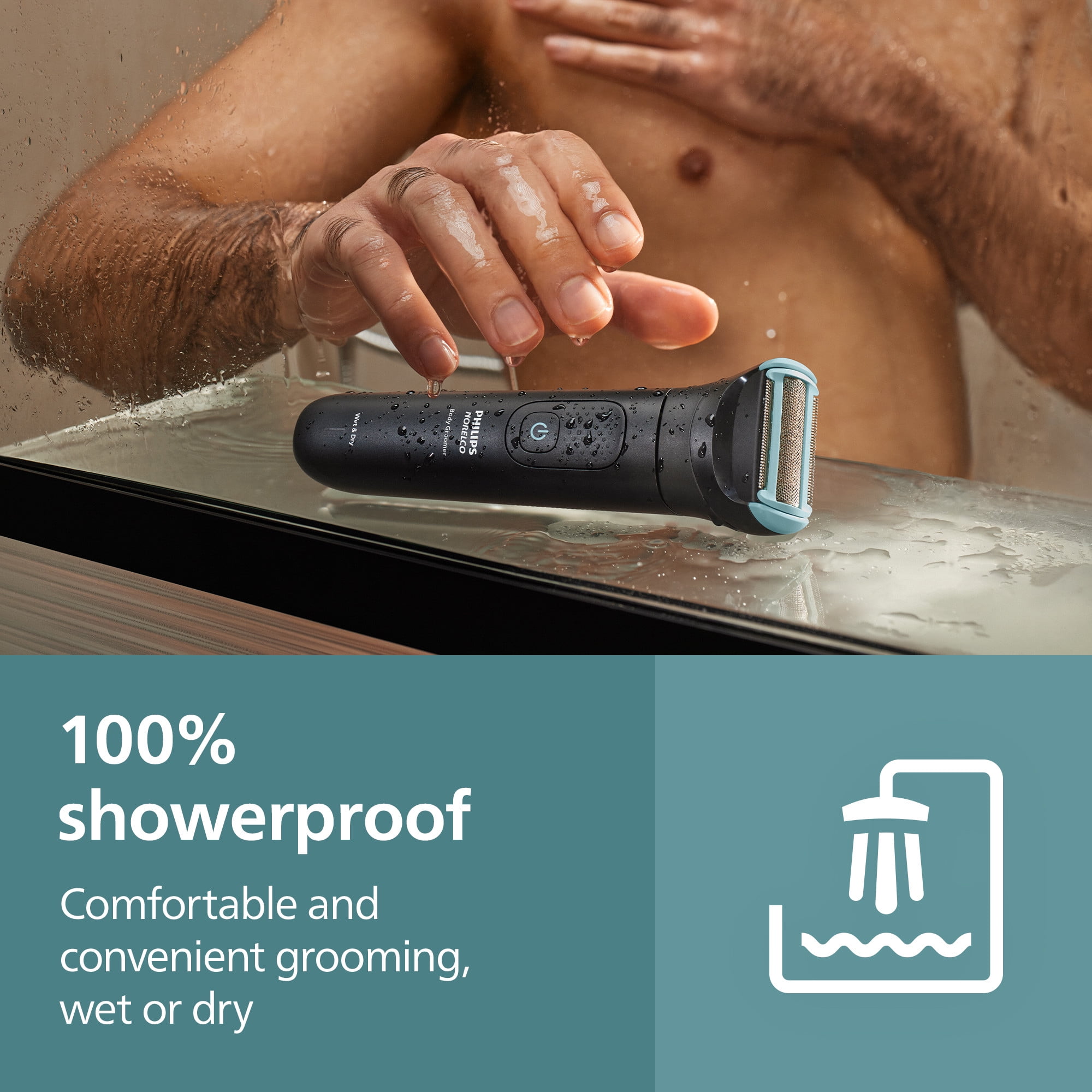 Philips Norelco Body Groomer 5000 Series, Electric Hair Trimmer & Shaver for Men (Black, 11 Length Settings) mys2a