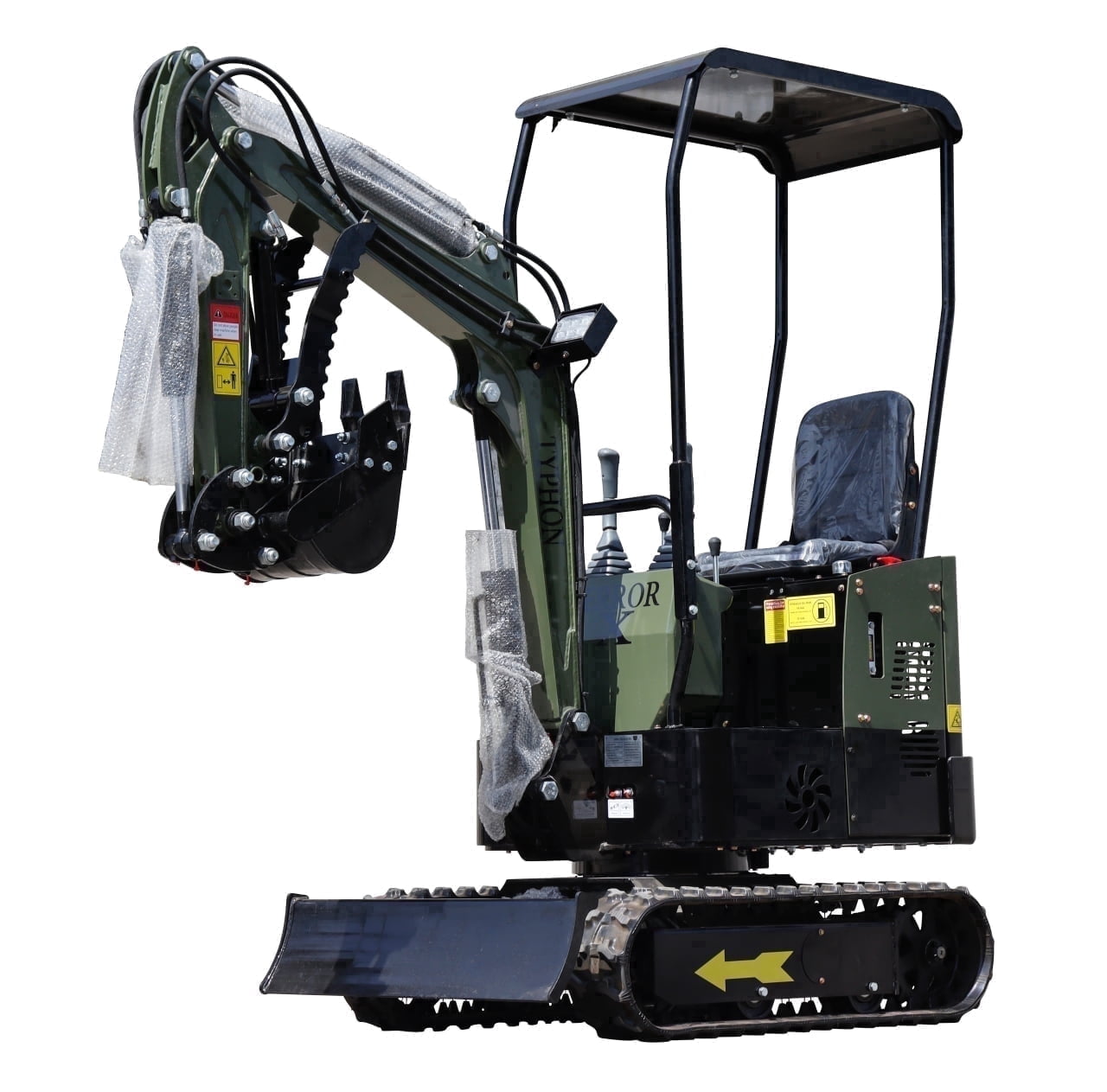 TYPHON Terror X Storm Mini Excavator (1 Ton, Green) iczxt