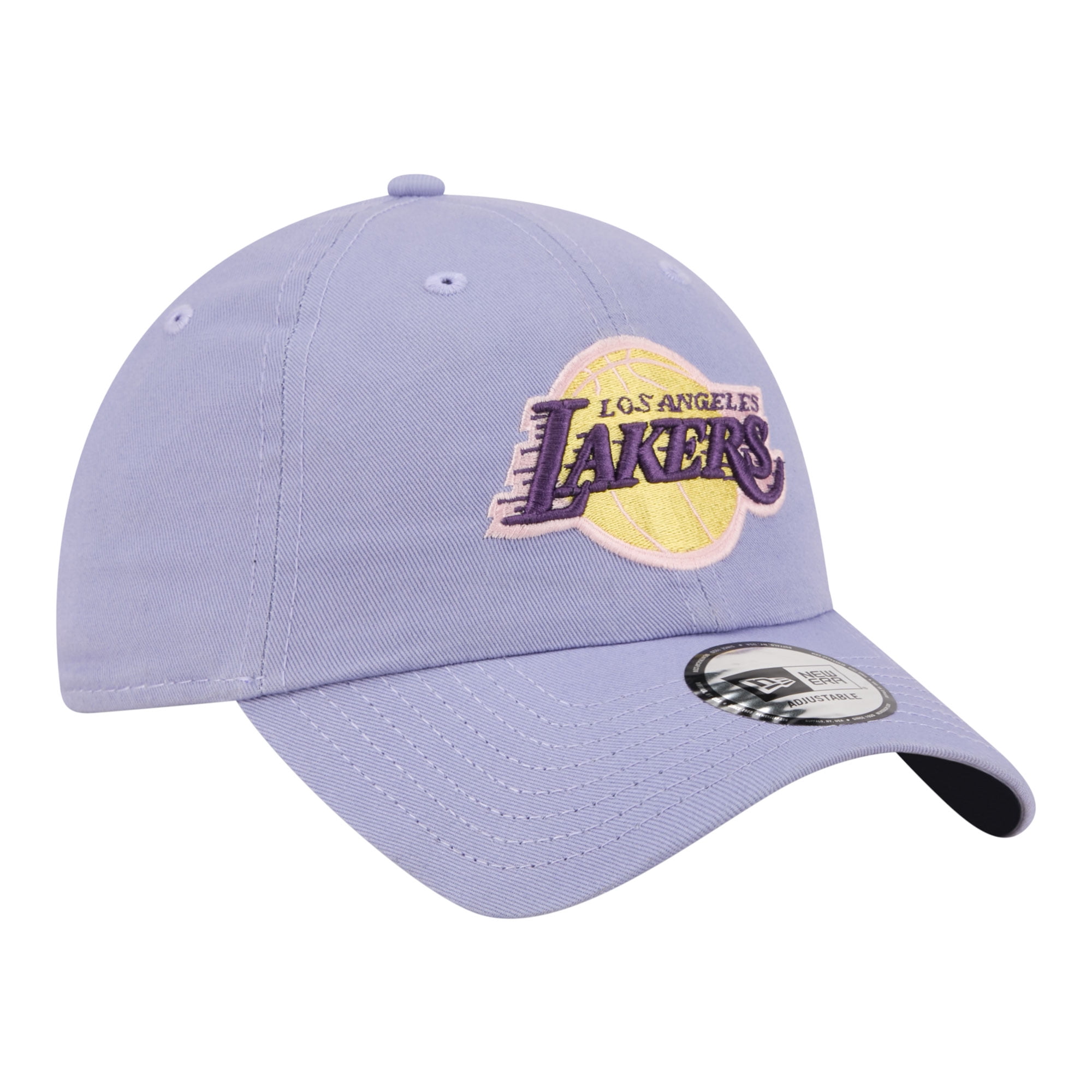New Era Los Angeles Lakers Casual Classic Adjustable Hat (Lavender, One Size) qse5v