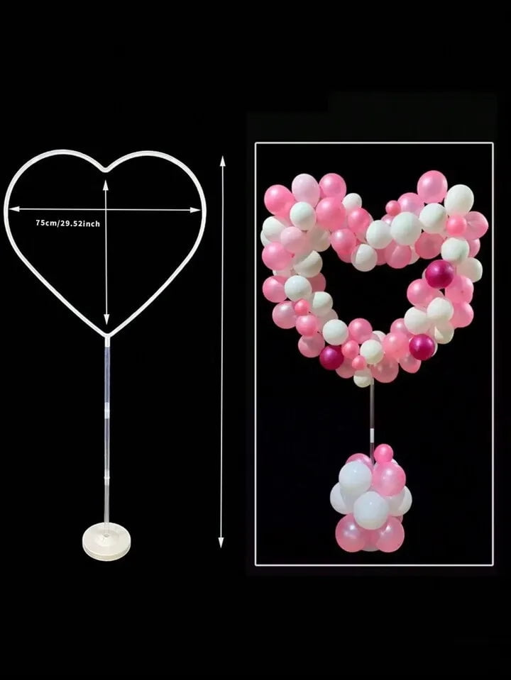 Wizardi Heart Shaped Balloon Arch Kit for Wedding and Party Decorations (1 Set) b3ds8