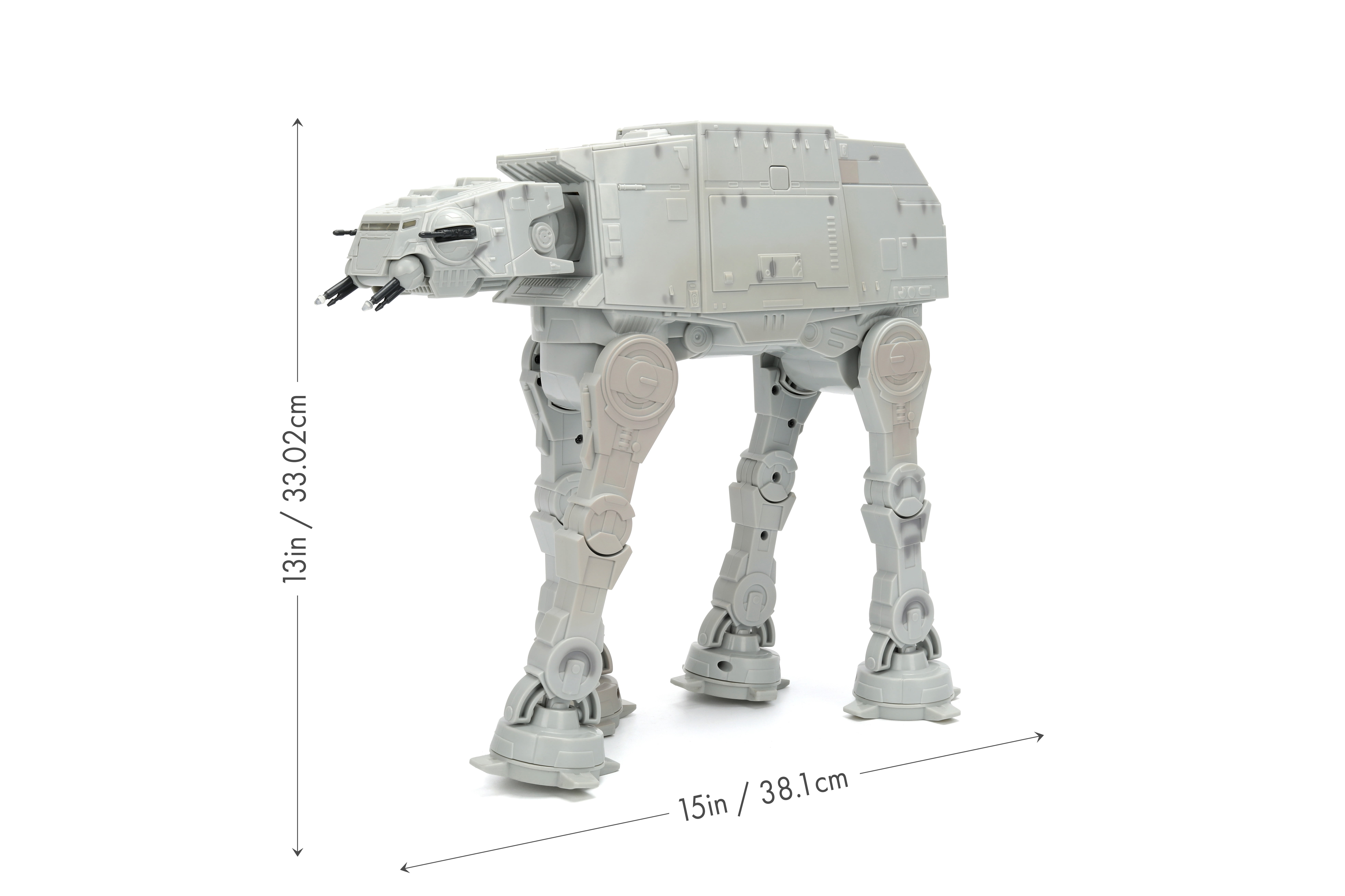 Star Wars Jada Toys AT-AT Walker Remote Control Vehicle with Lights and Sounds (Grey, 13 in) 0zz6i