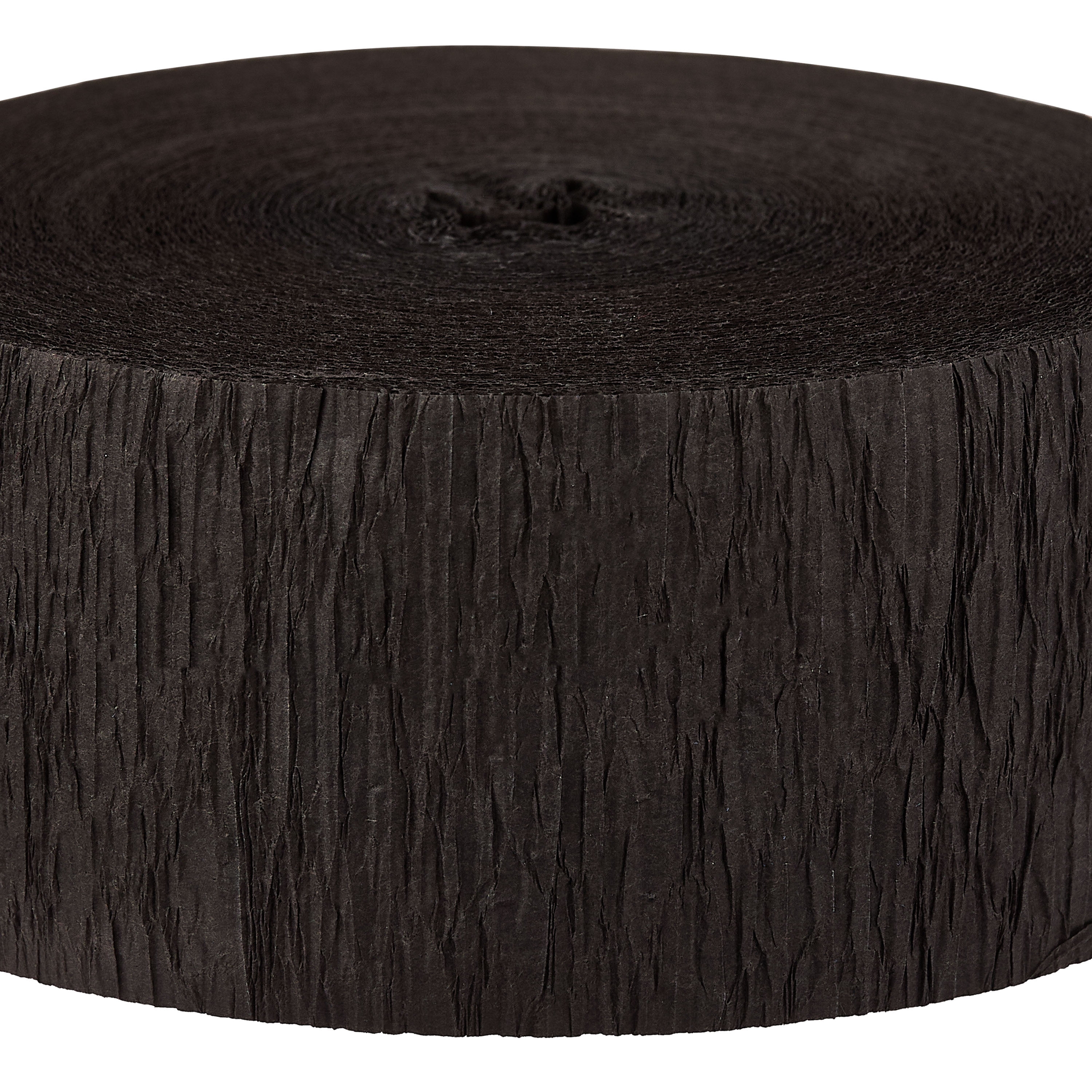 Way To Celebrate Paper Party Streamer, Decorative Crepe Paper for Events (Black, 150 ft) 3h7m7