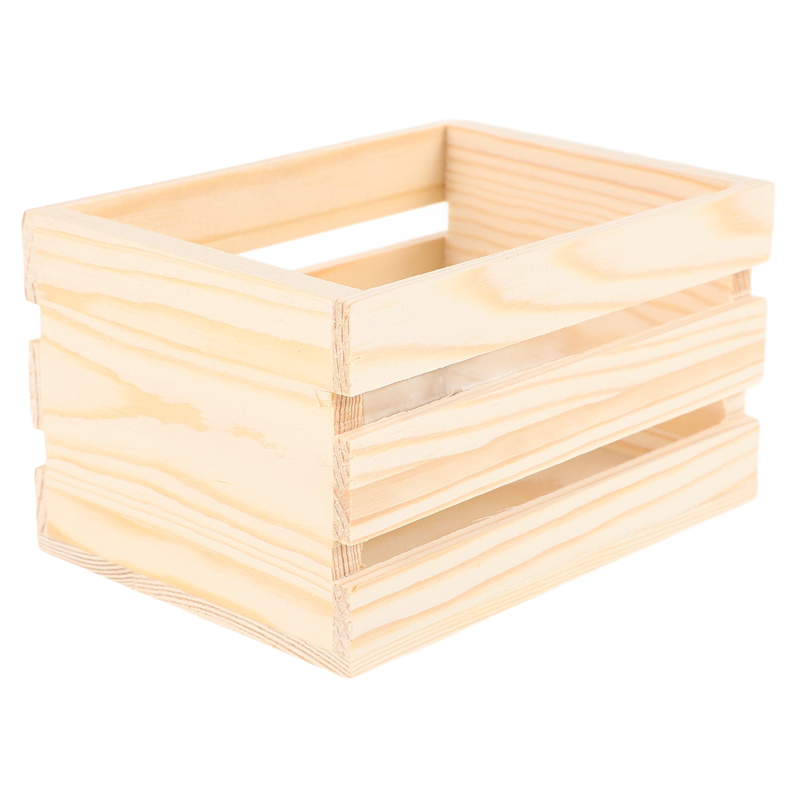 Generic Miniature Wooden Crate Dollhouse Accessory (Beige, 2 in) no4y8