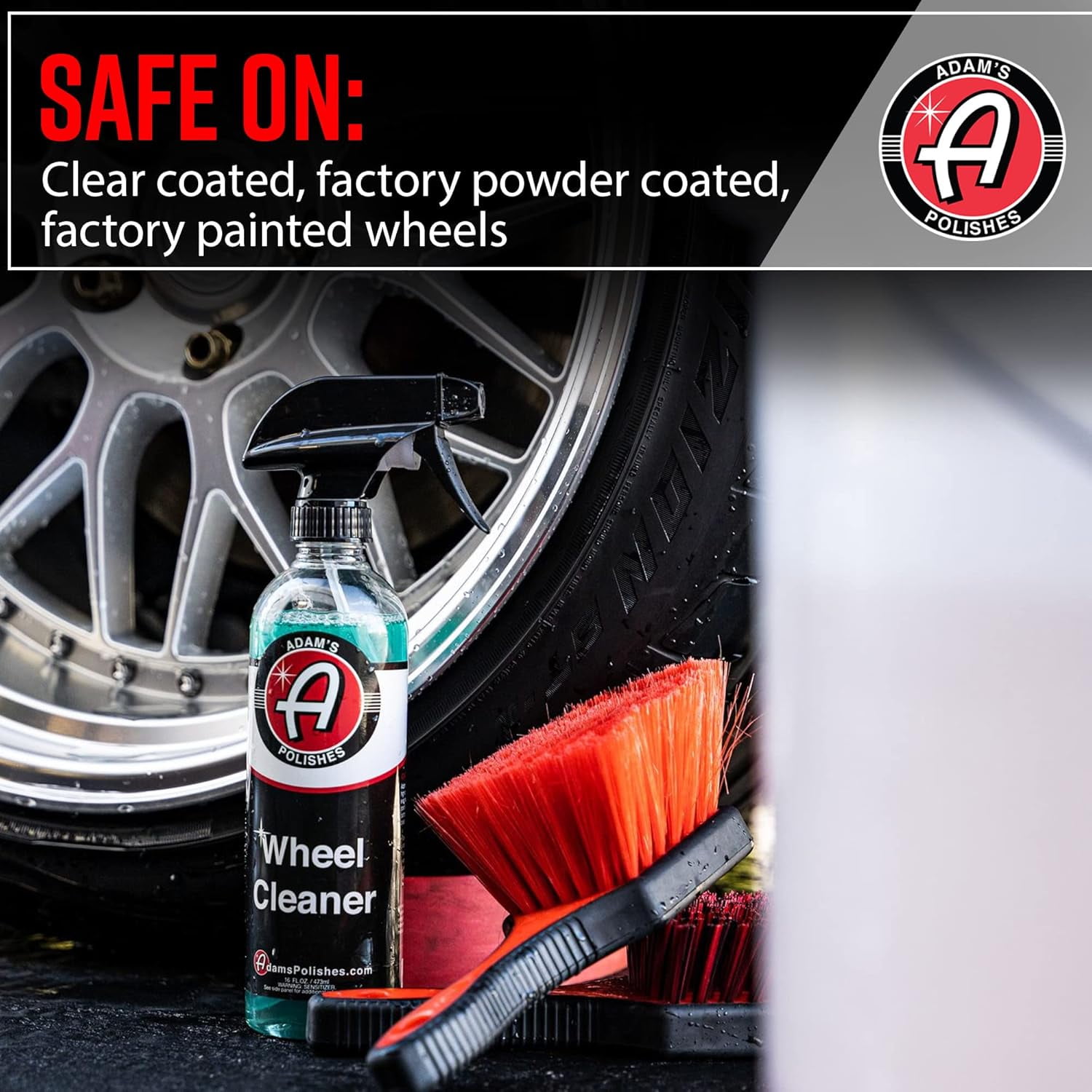 Adam's Polishes Wheel Cleaner, Brake Dust Remover for Car Detailing (Clear, 128 fl oz) gmgjr