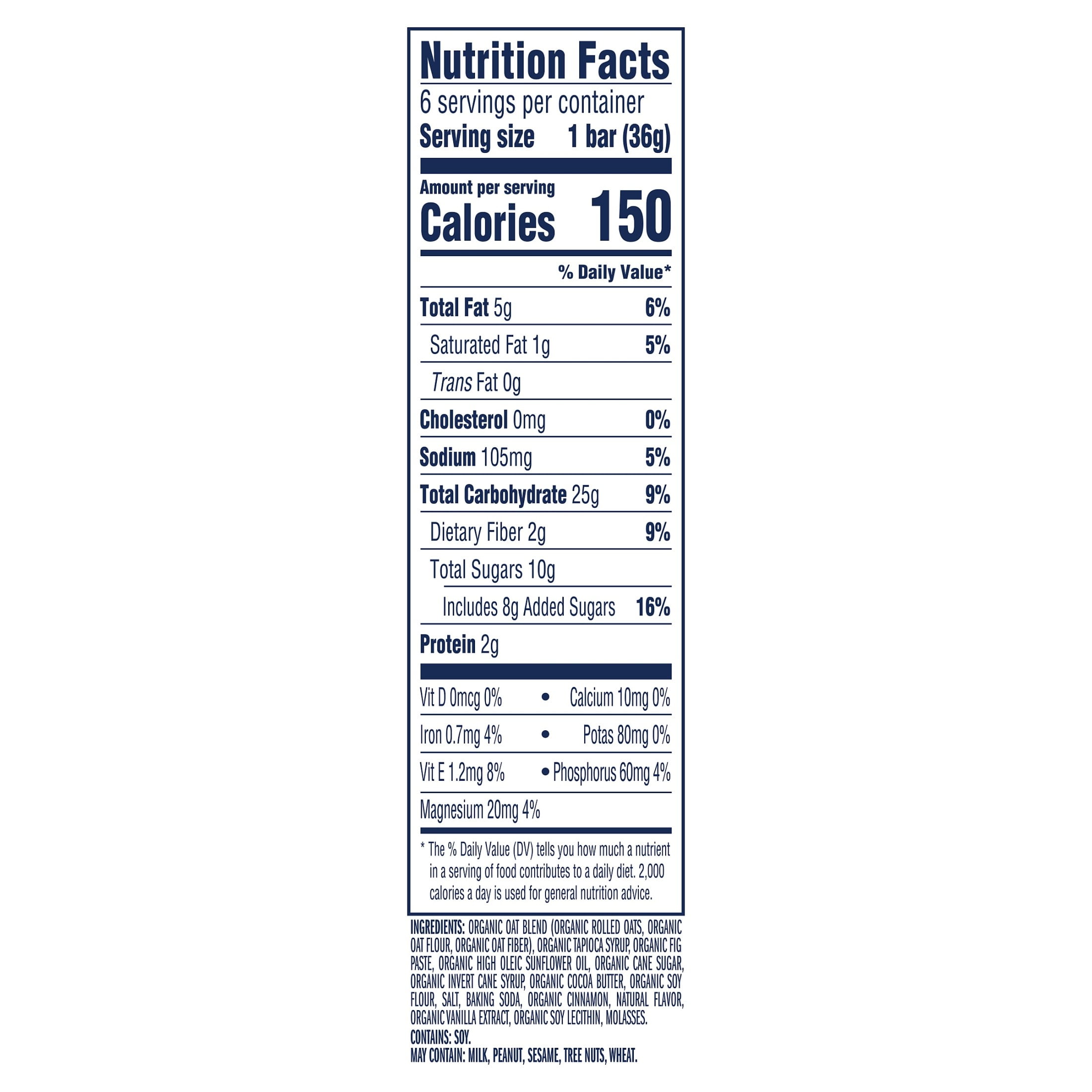 Zbar Iced Oatmeal Cookie Soft-Baked Organic Energy Snack Bars (6 count, 9 pack) vfync