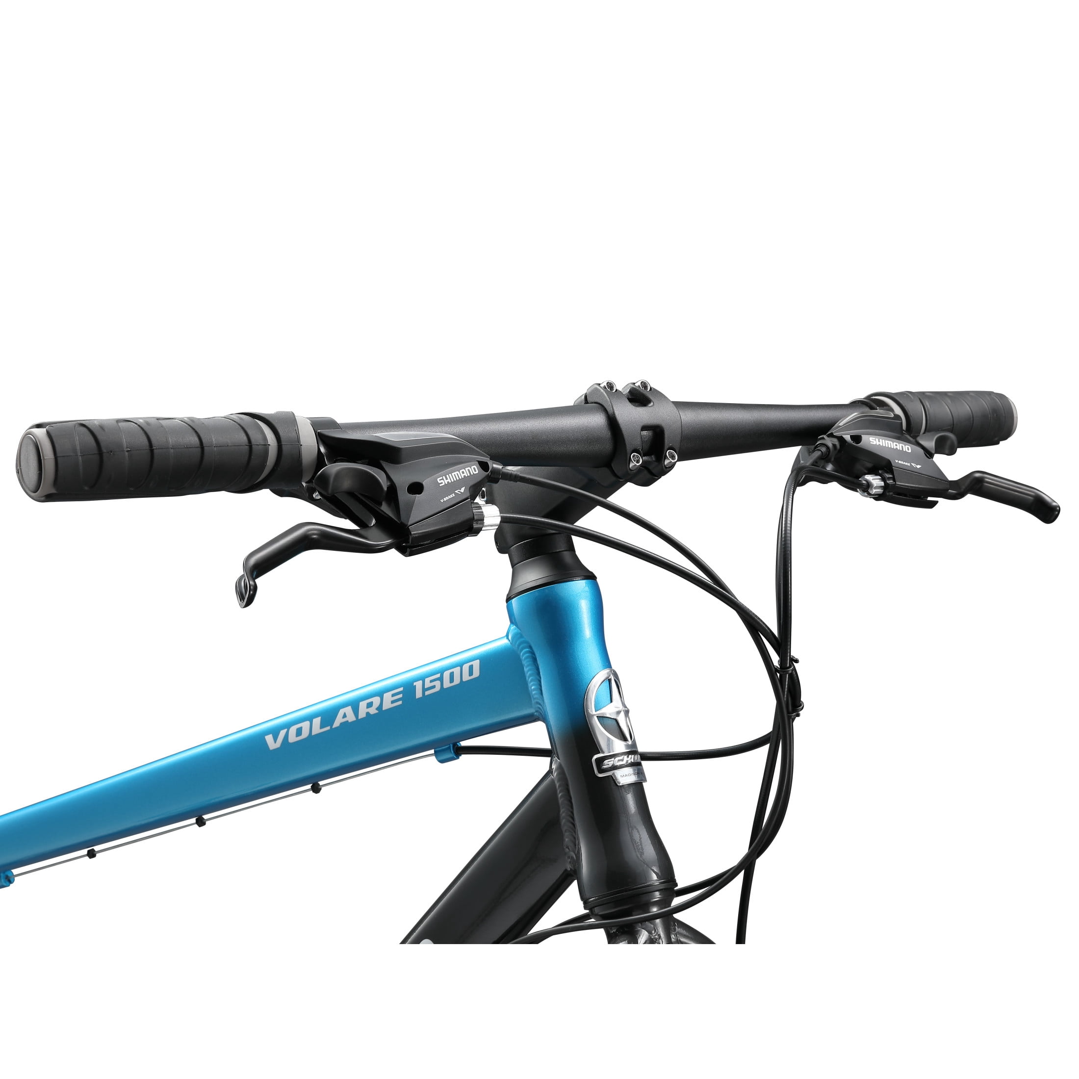 Schwinn Volare Fitness Bike, Lightweight Aluminum Frame, 24-Speed Hybrid Road Bicycle (Teal/Grey, Medium Frame) ex74t