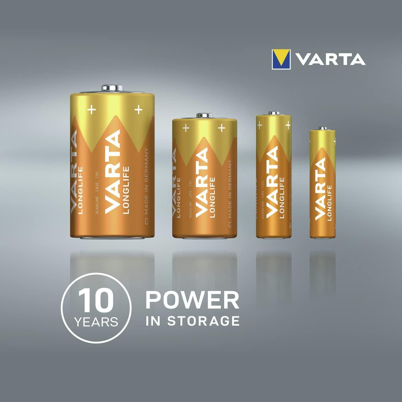 VARTA Longlife AA Alkaline Batteries (Long-lasting Power for Household Devices, 24-Pack) lzz2a