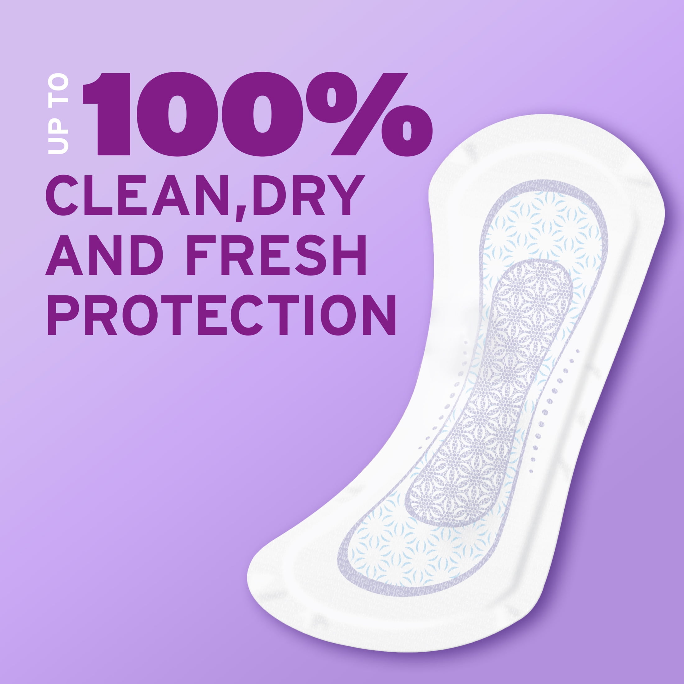 Poise Daily Incontinence Panty Liners, Very Light Absorbency, Regular Length (126 Count) 7milj