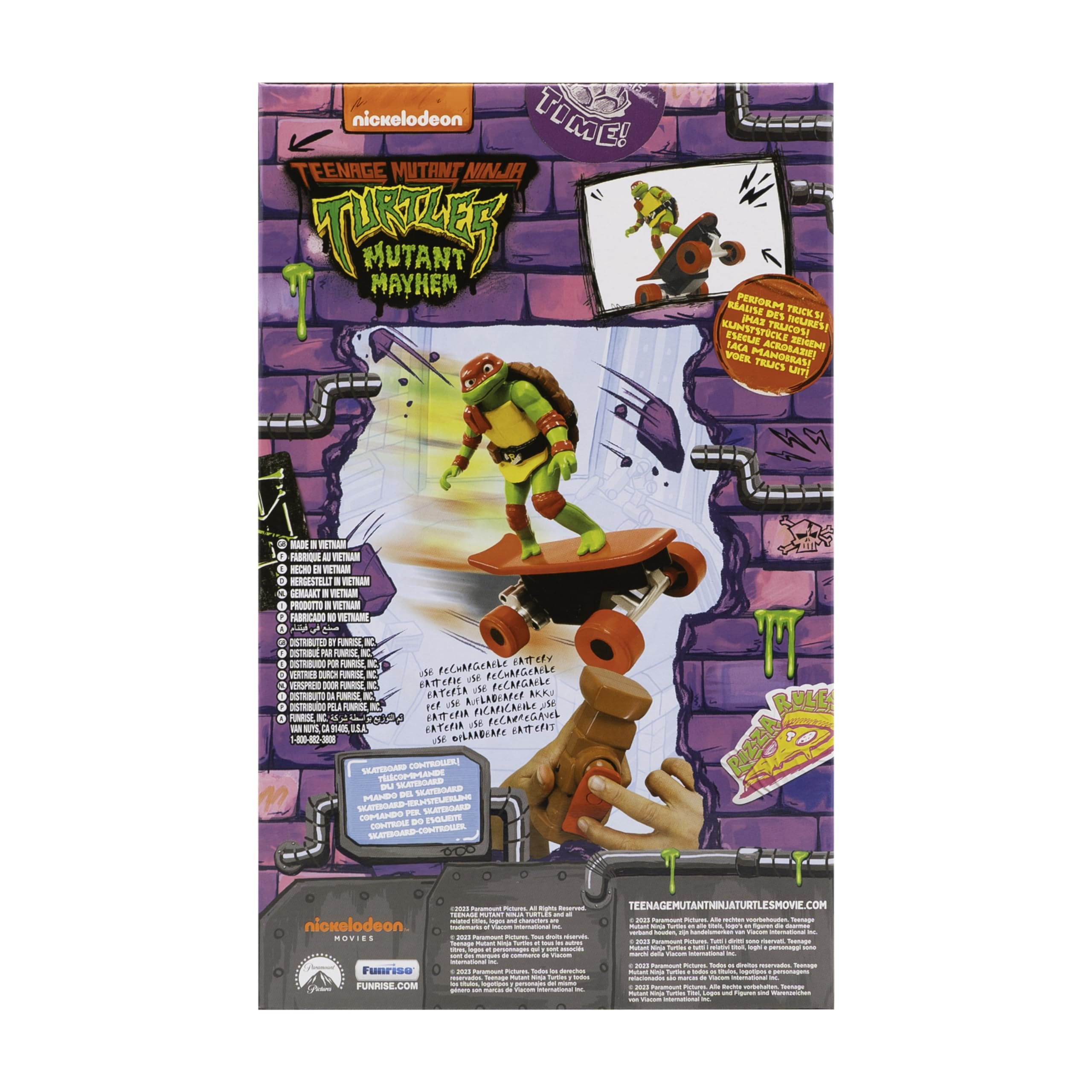 Teenage Mutant Ninja Turtles Raphael Half Pipe RC Skateboard Vehicle (Red, 1 ct) wgwqx